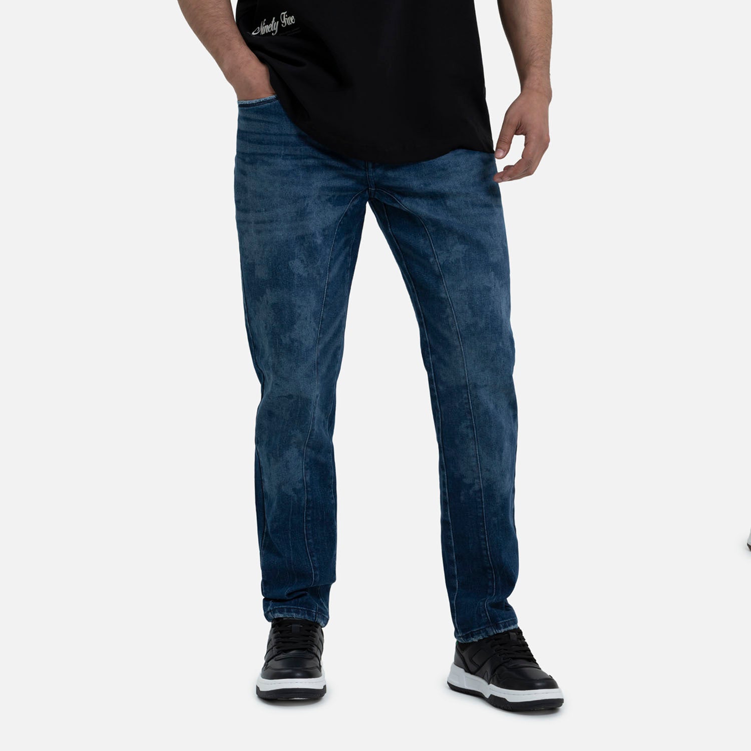 JEAN 5 BOLSILLOS COLOR AZUL MEDIO