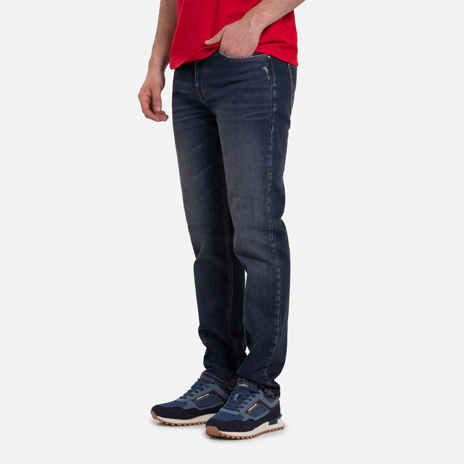 JEAN 5 BOLSILLOS COLOR AZUL OSCURO