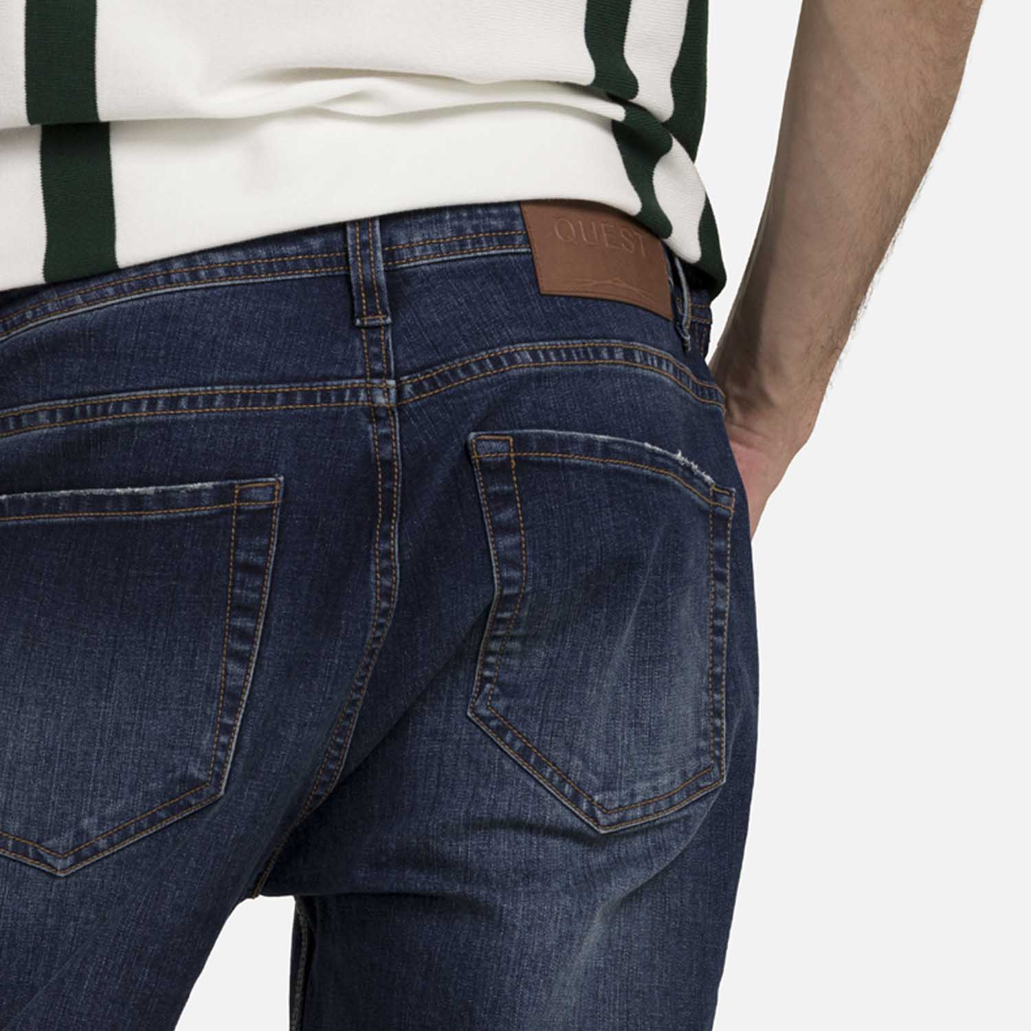 JEAN 5 BOLSILLOS COLOR AZUL OSCURO