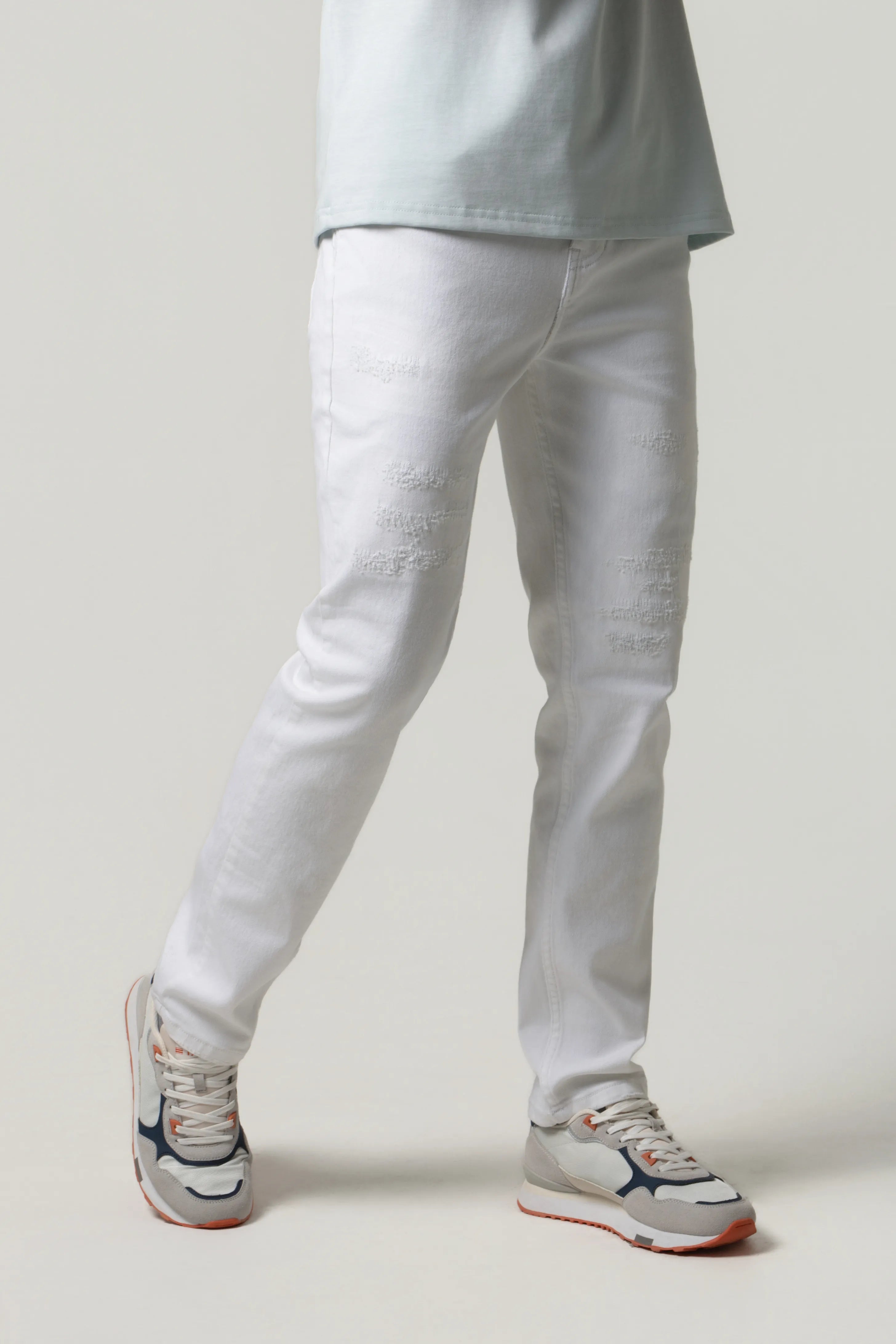 JEAN 5 BOLSILLOS COLOR BLANCO OPTICO