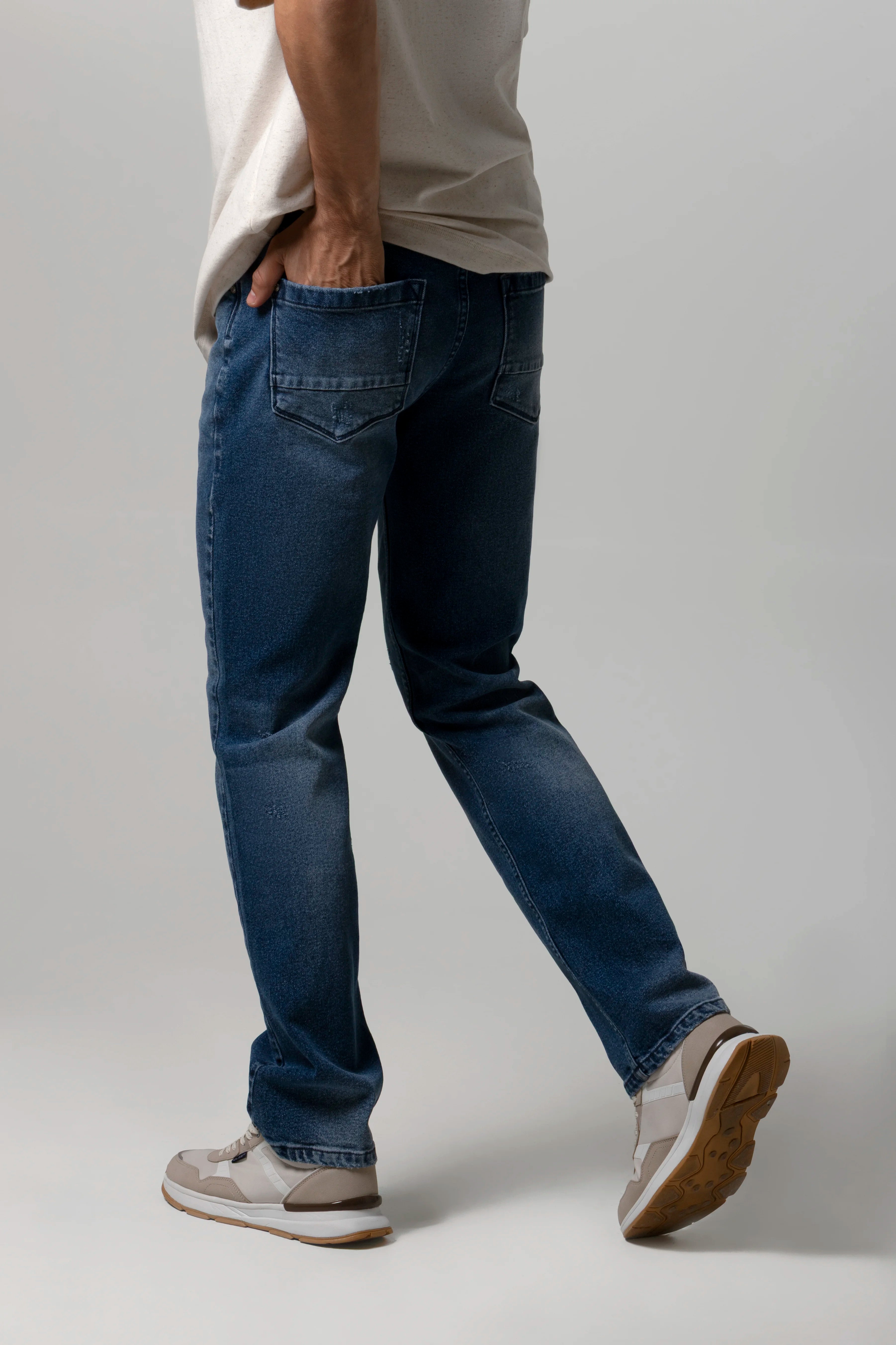 JEAN 5 BOLSILLOS COLOR AZUL MEDIO