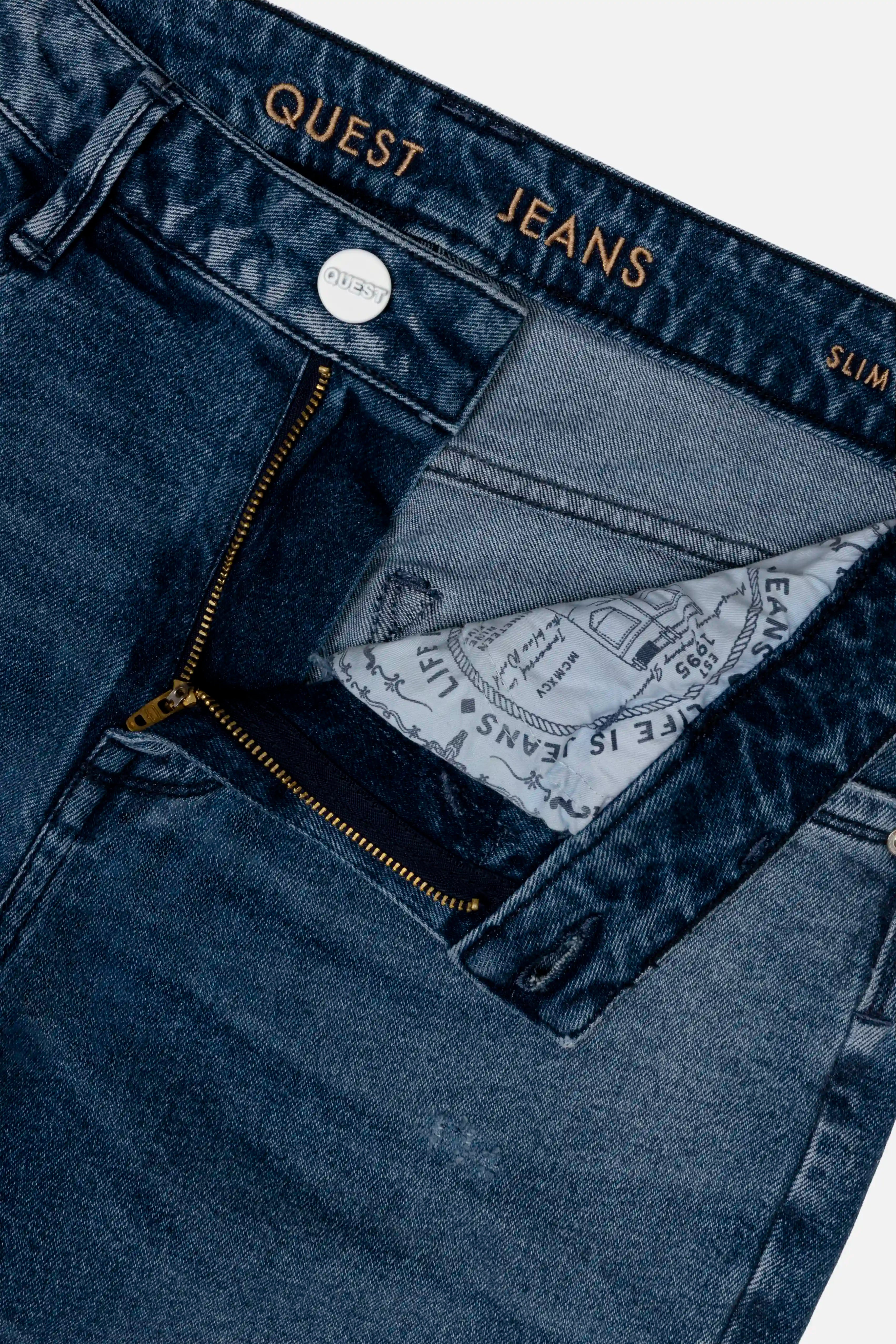 JEAN 5 BOLSILLOS COLOR AZUL MEDIO