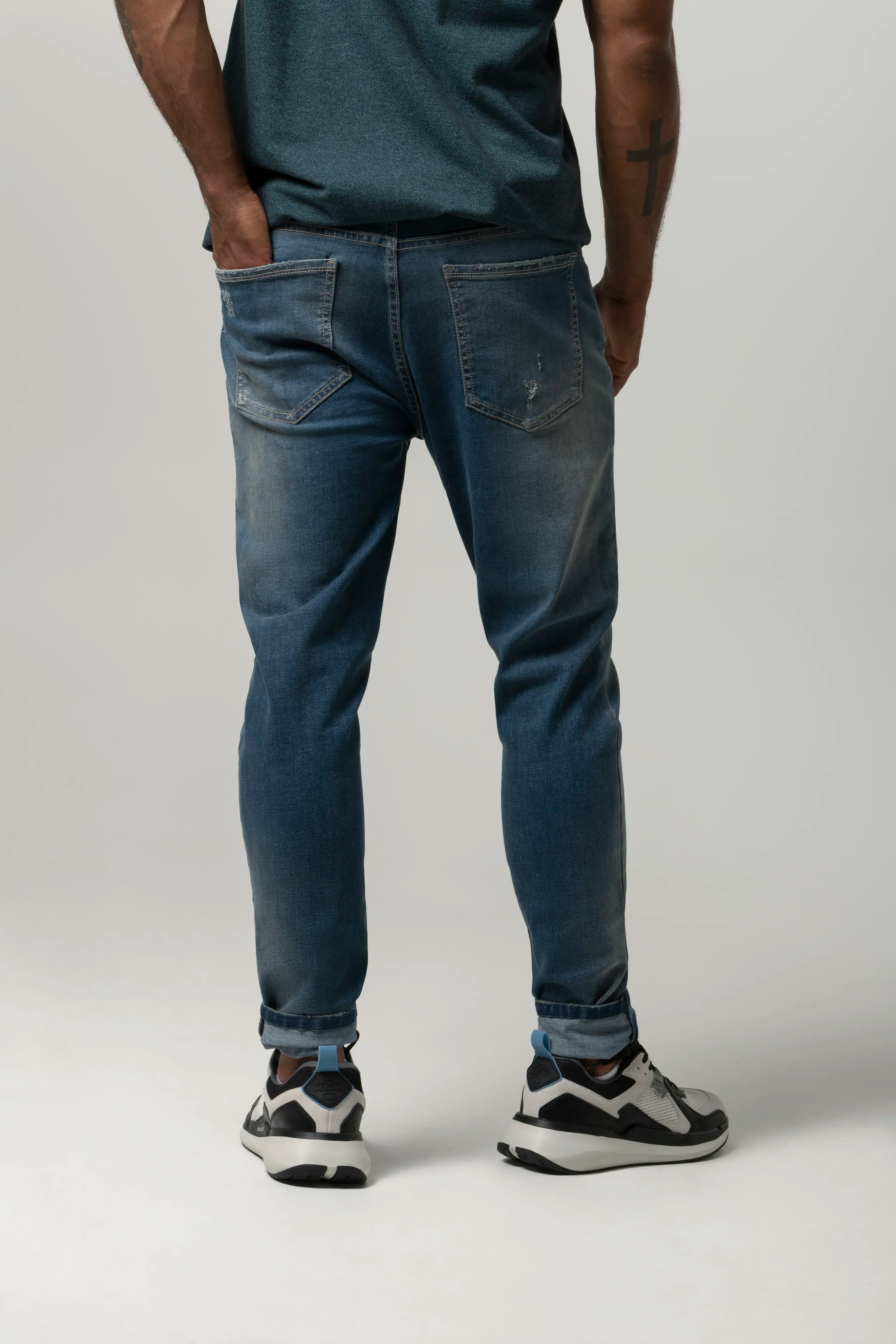 JEAN 5 BOLSILLOS COLOR AZUL MEDIO