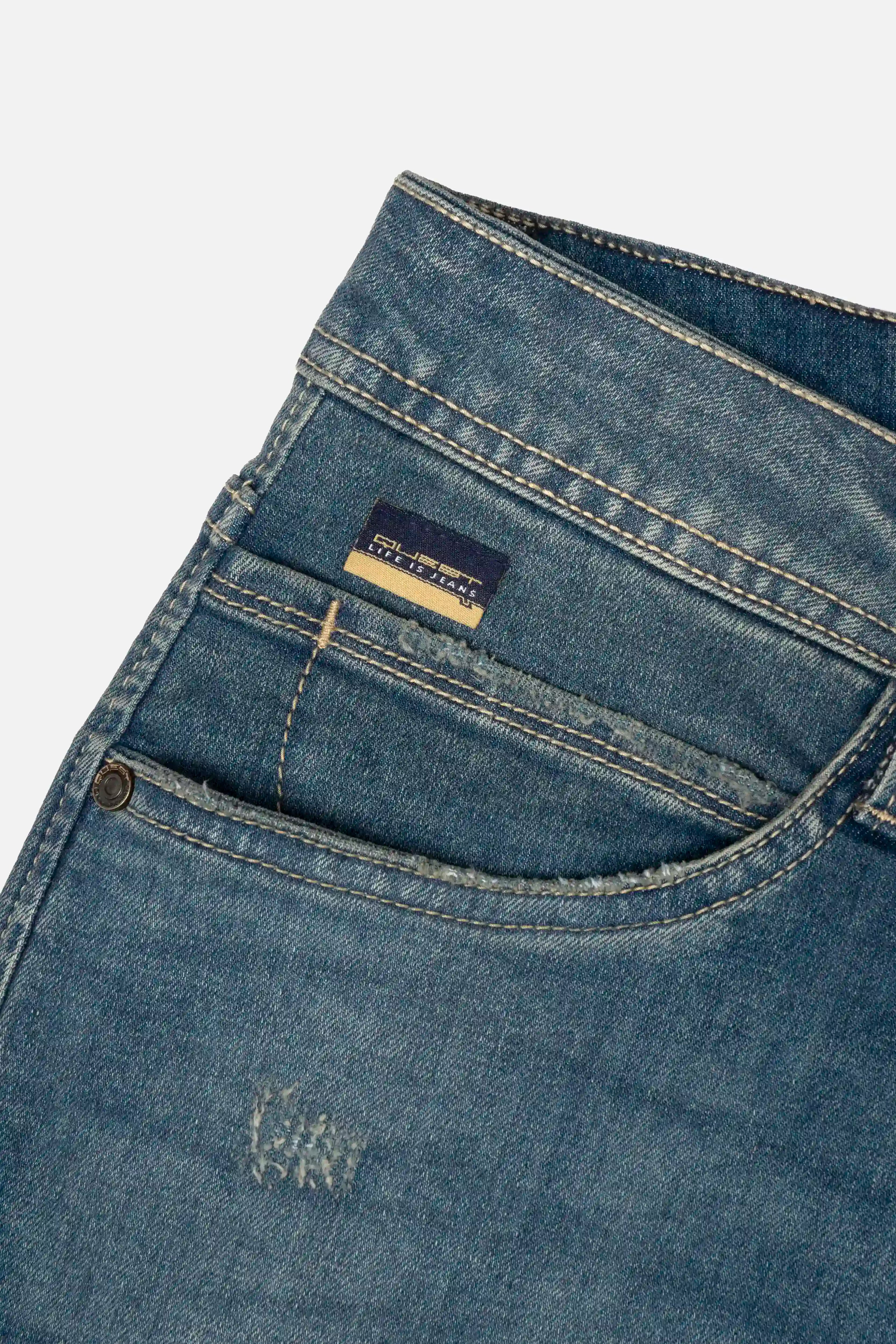 JEAN 5 BOLSILLOS COLOR AZUL MEDIO