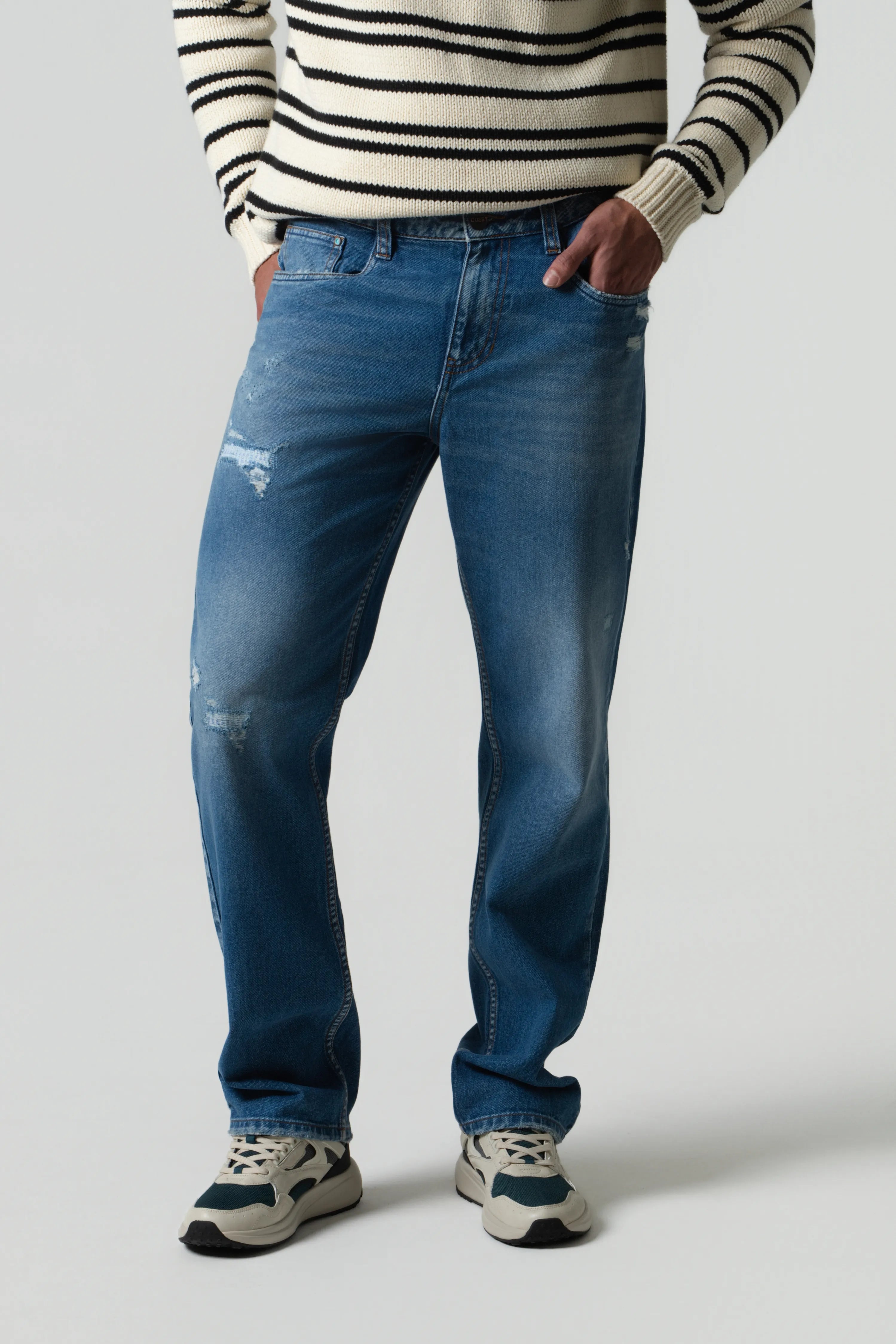 JEAN 5 BOLSILLOS COLOR AZUL MEDIO