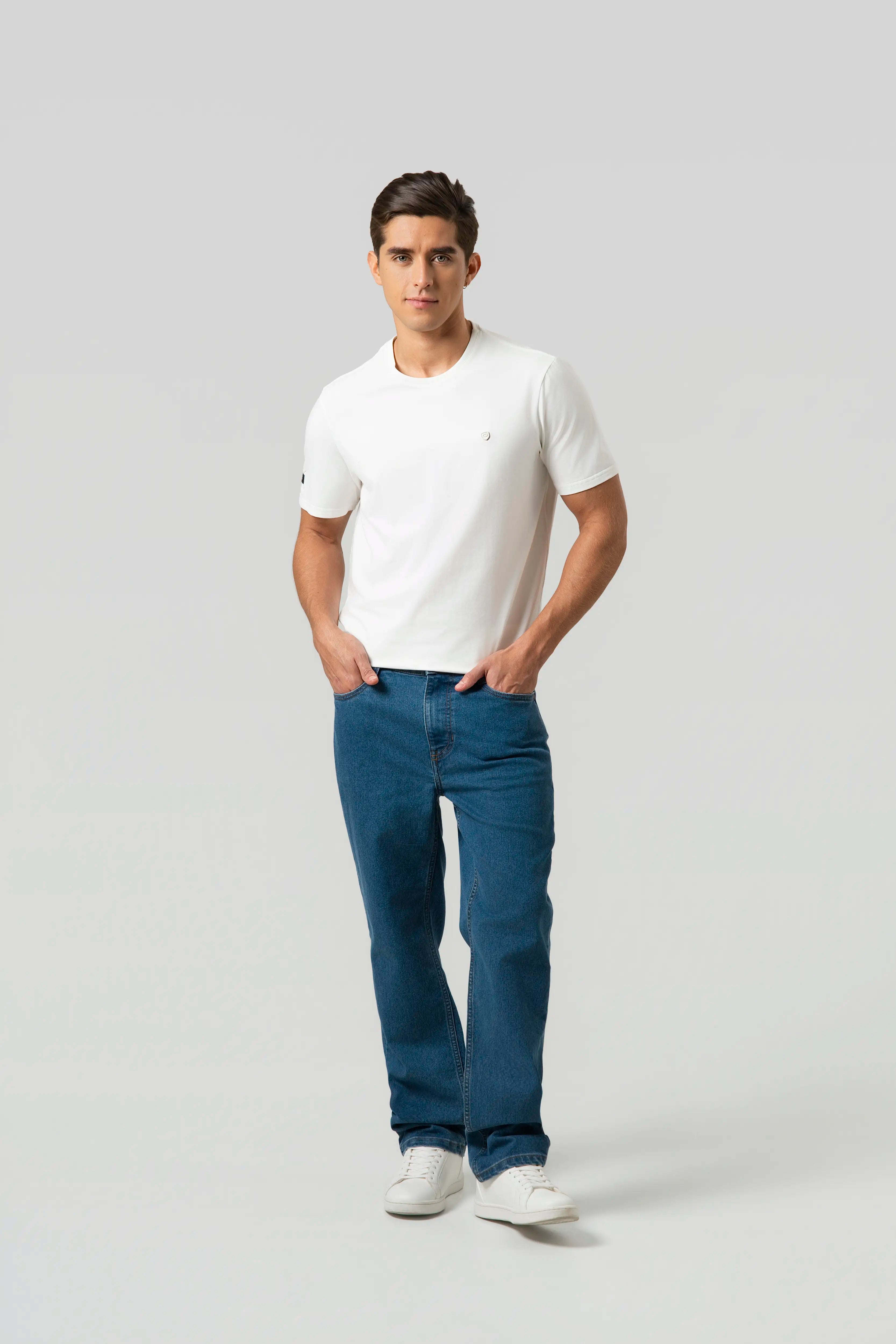 JEAN 5 BOLSILLOS COLOR AZUL MEDIO