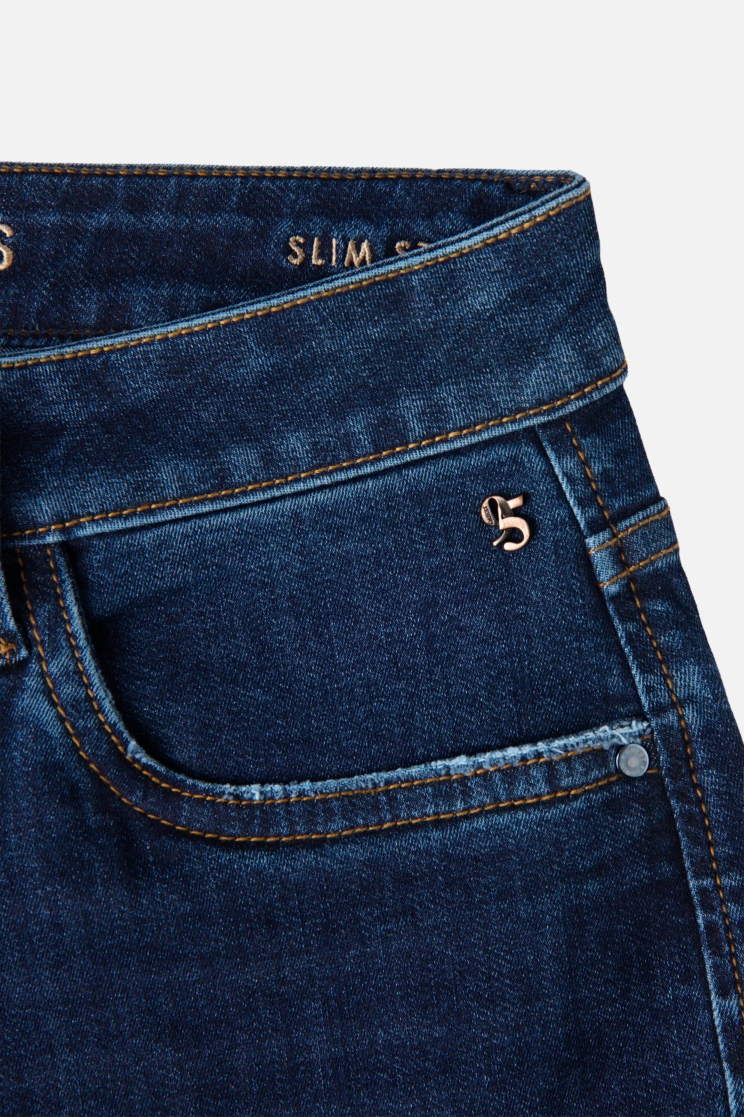 JEAN 5 BOLSILLOS COLOR AZUL OSCURO