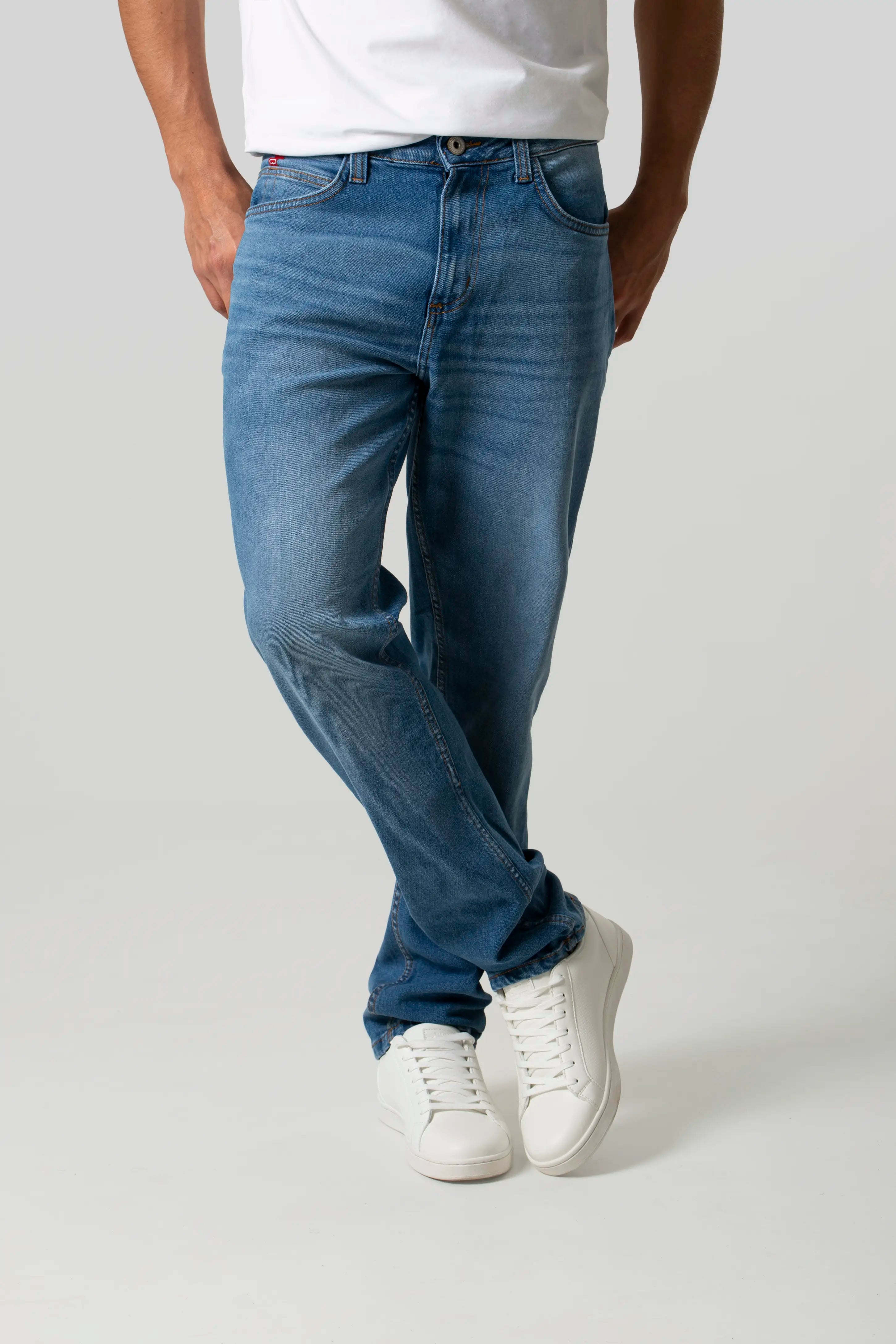 JEAN 5 BOLSILLOS COLOR AZUL MEDIO