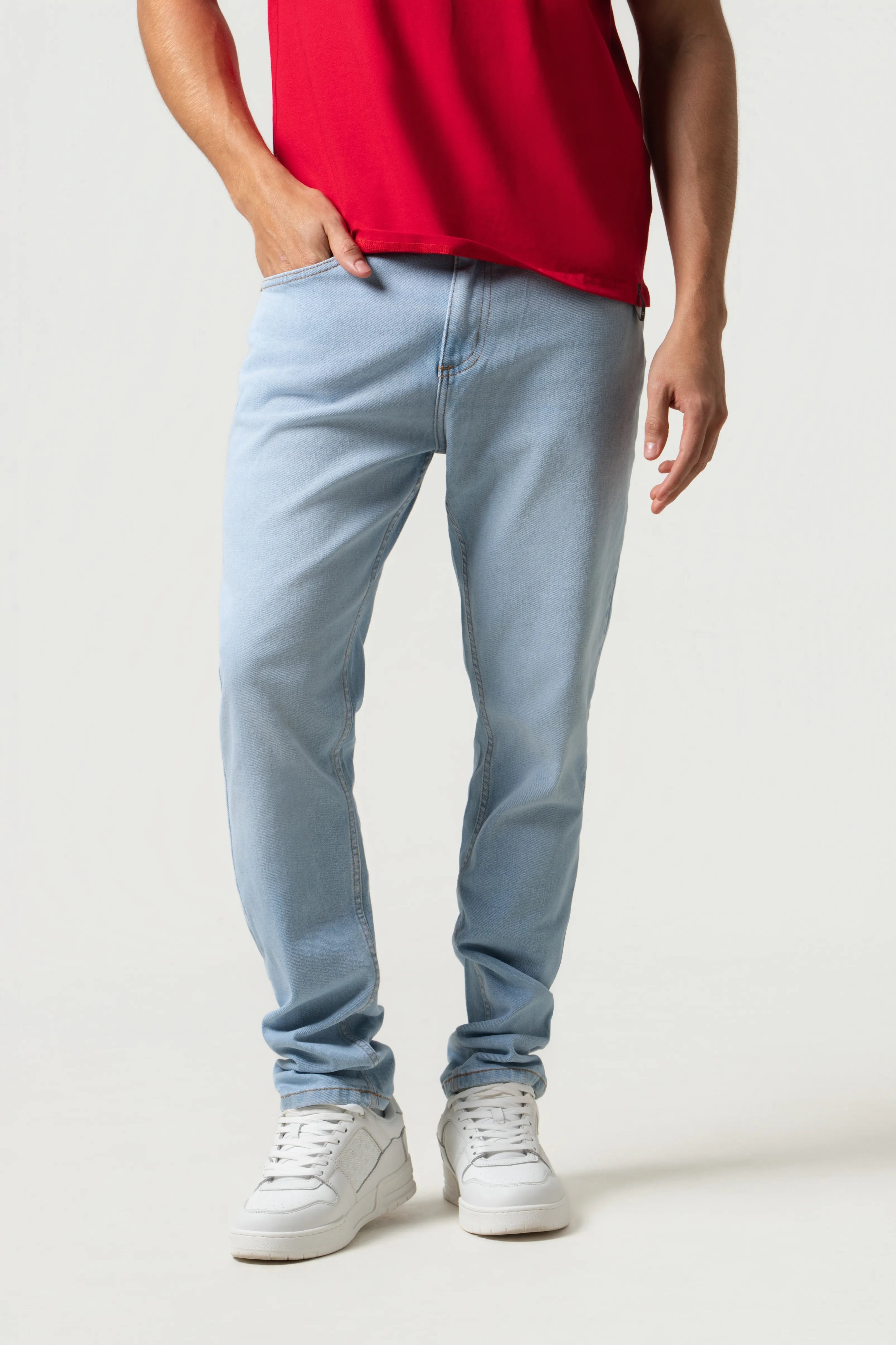 JEAN 5 BOLSILLOS COLOR AZUL CLARO