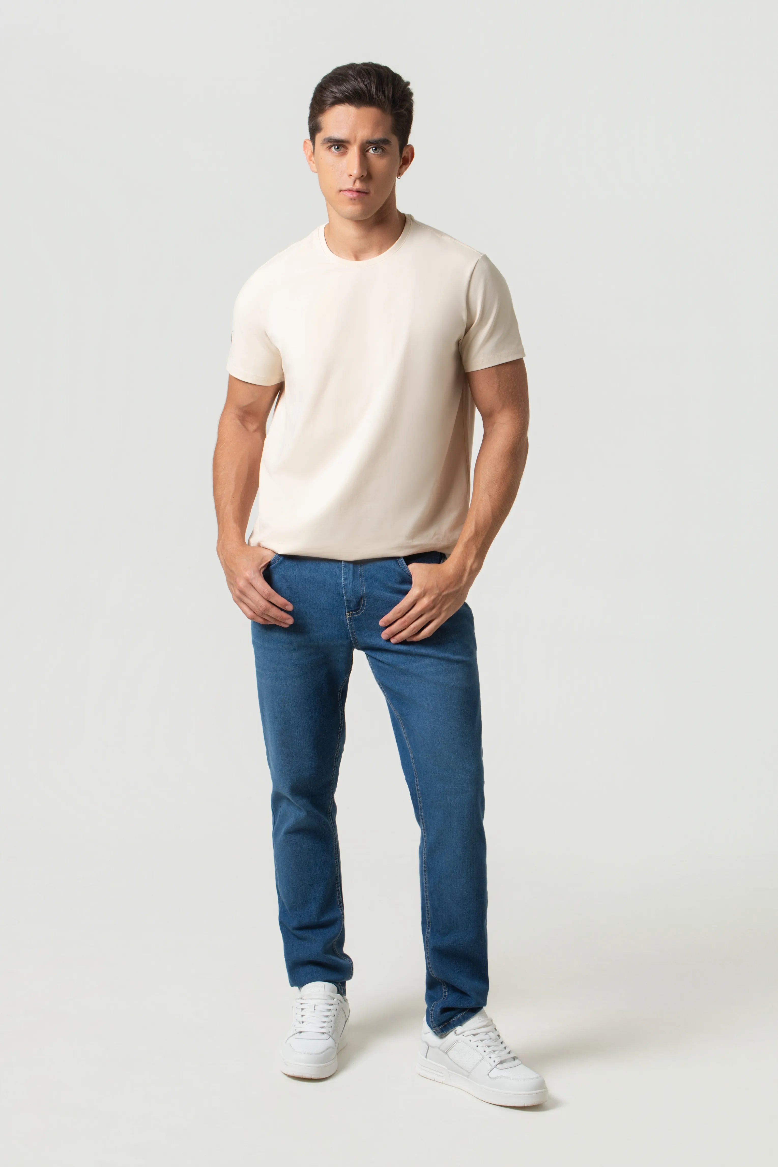 JEAN 5 BOLSILLOS COLOR AZUL MEDIO