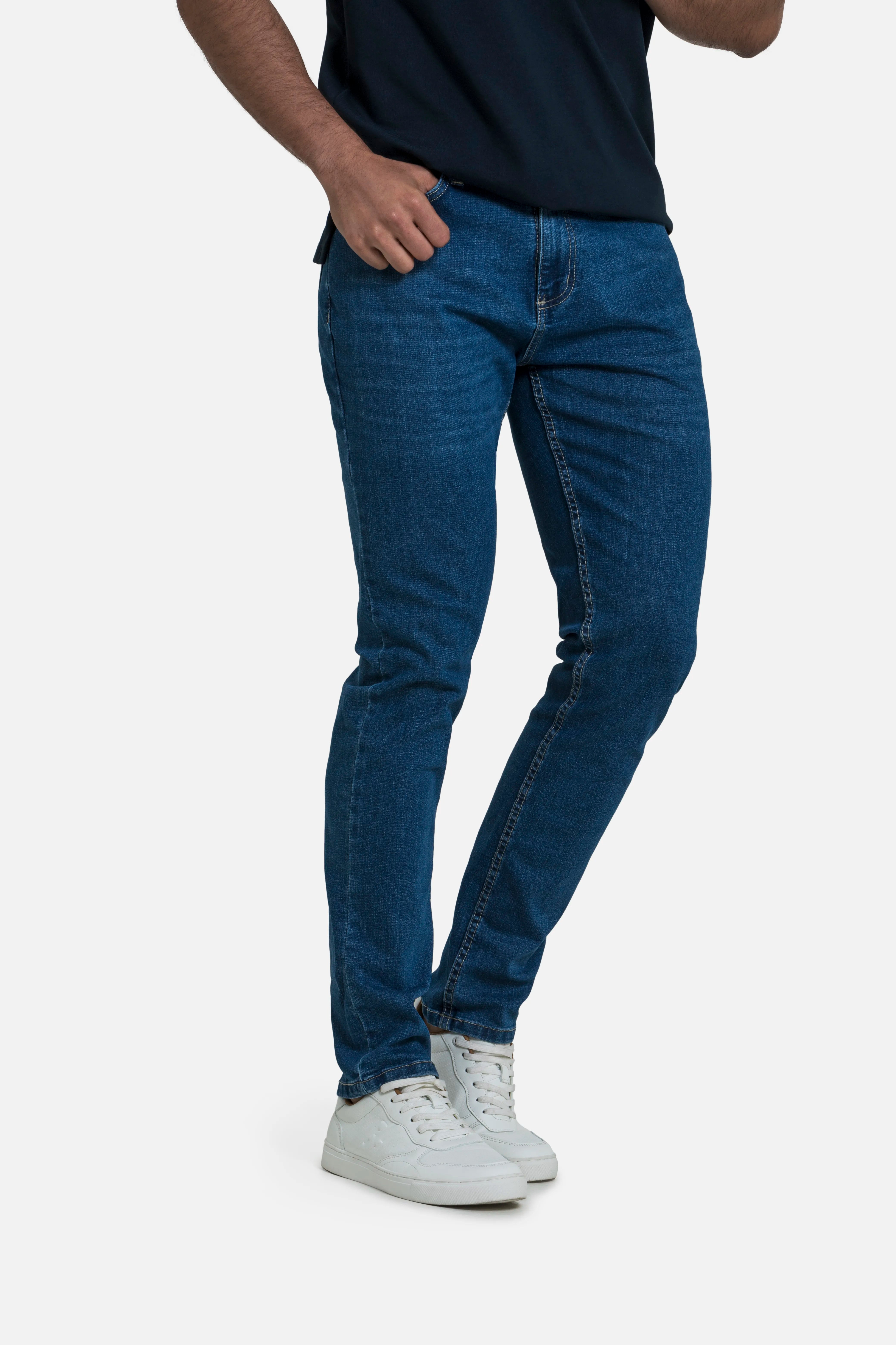 JEAN 5 BOLSILLOS COLOR AZUL MEDIO