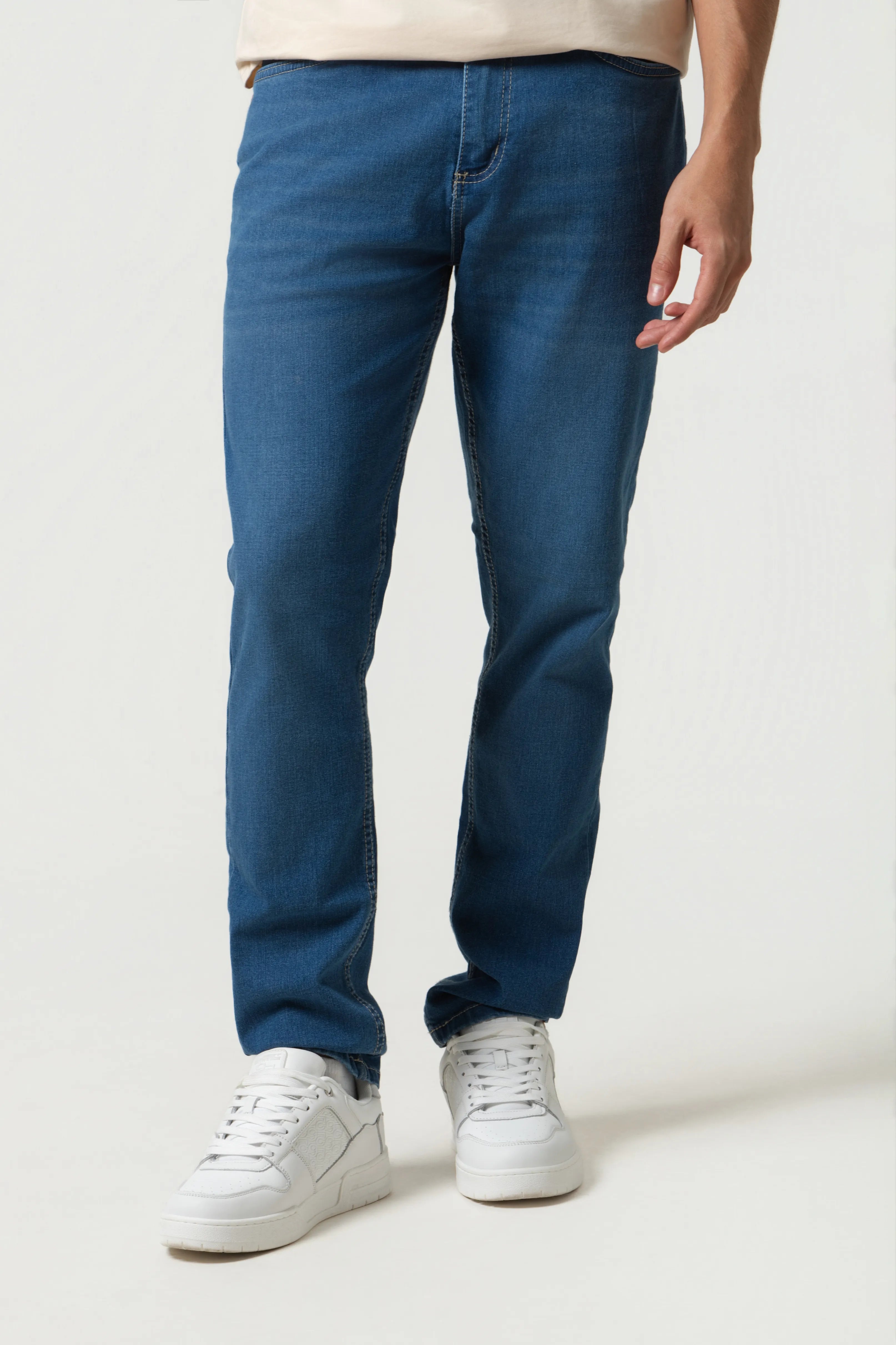 JEAN 5 BOLSILLOS COLOR AZUL MEDIO