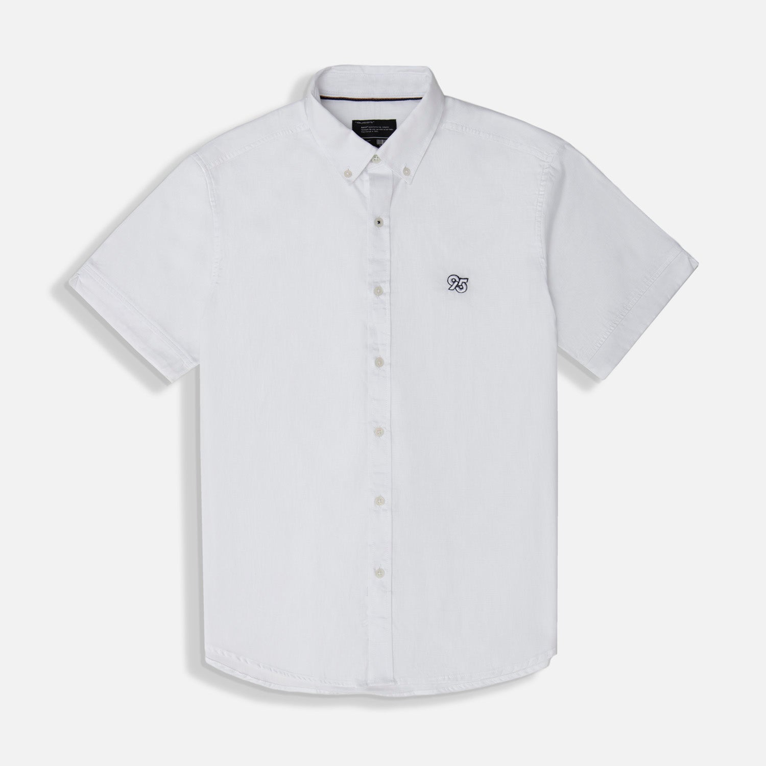 CAMISA MANGA CORTA COLOR BLANCO OPTICO