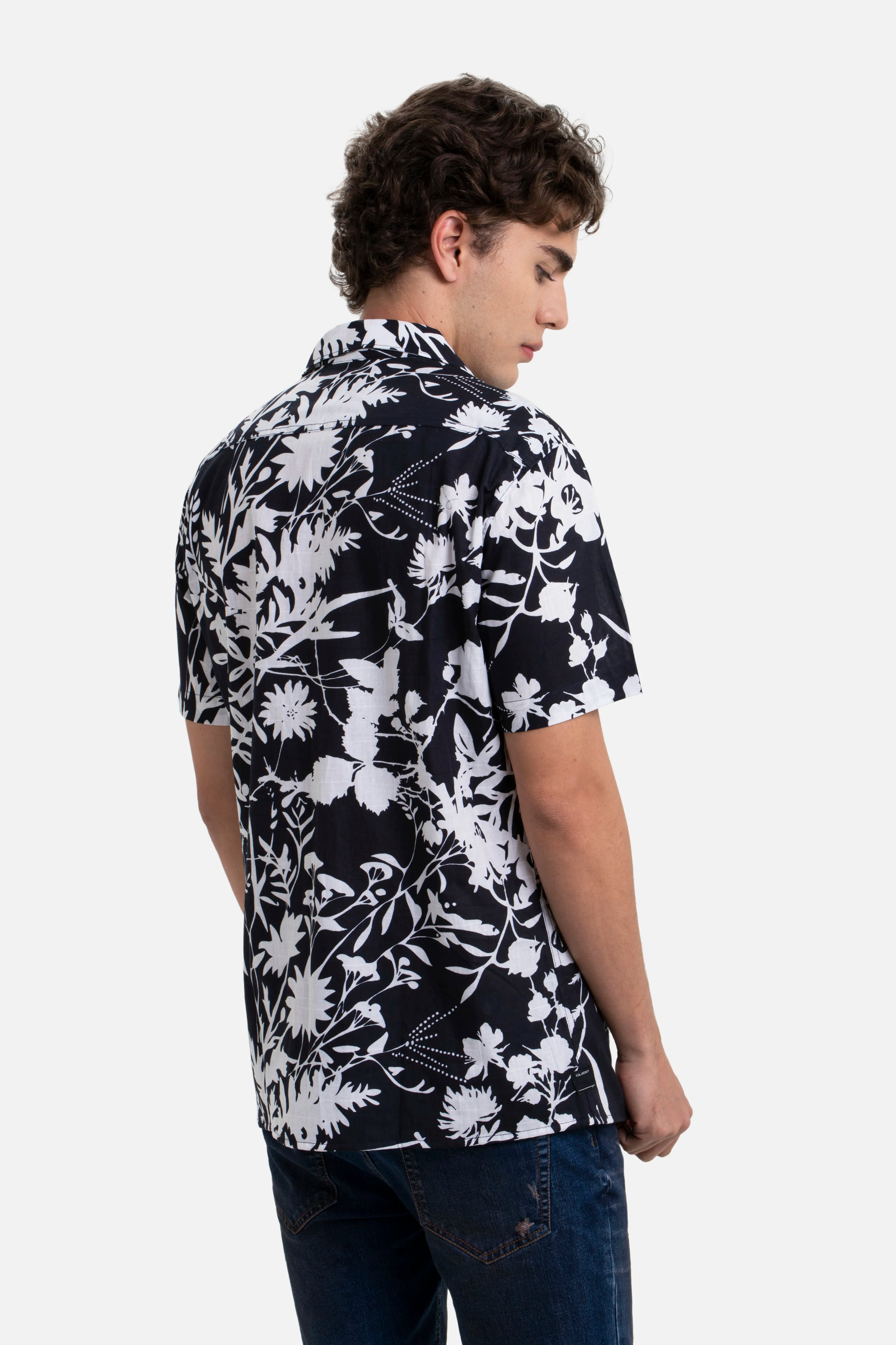 CAMISA MANGA CORTA COLOR NEGRO