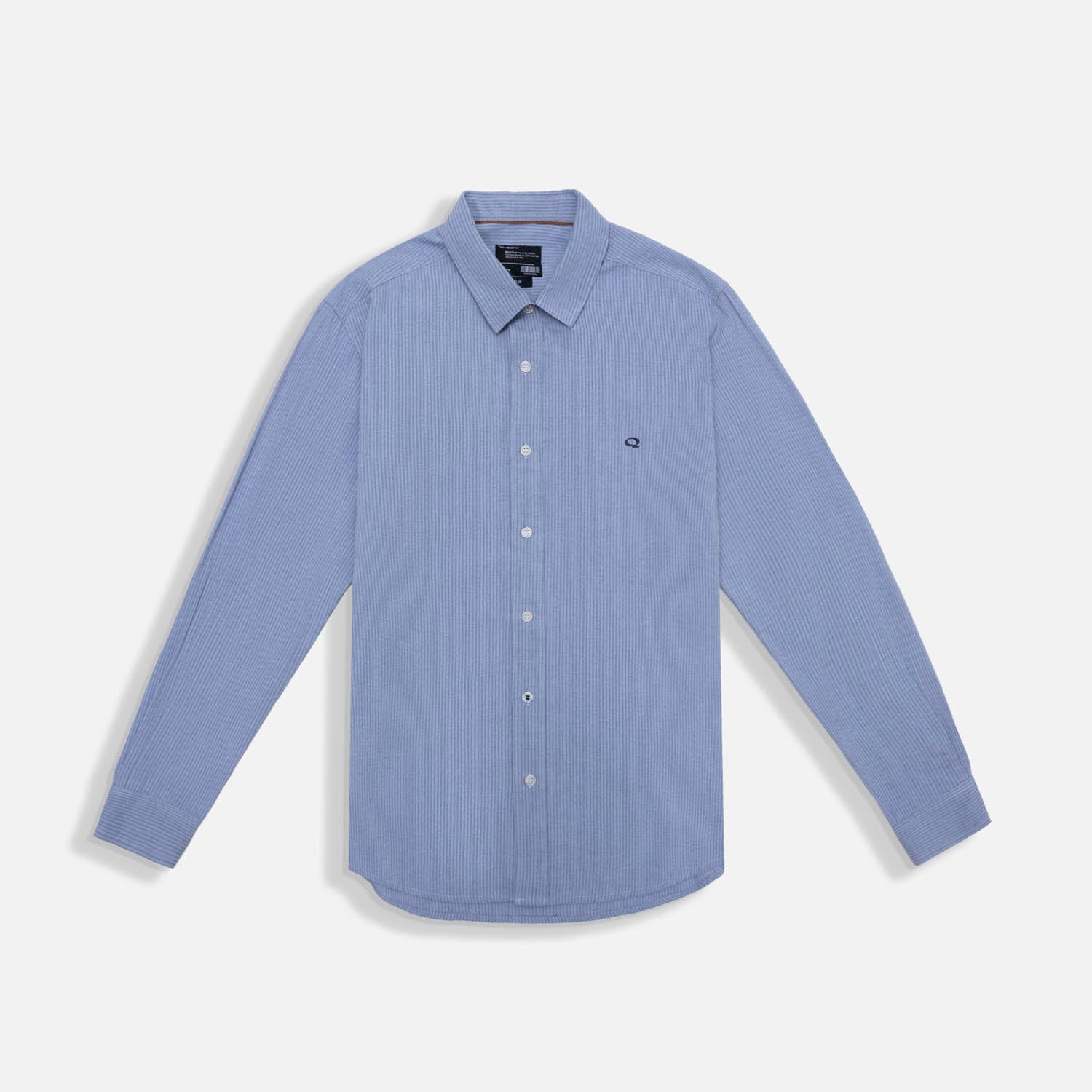 CAMISA MANGA LARGA COLOR AZUL OSCURO