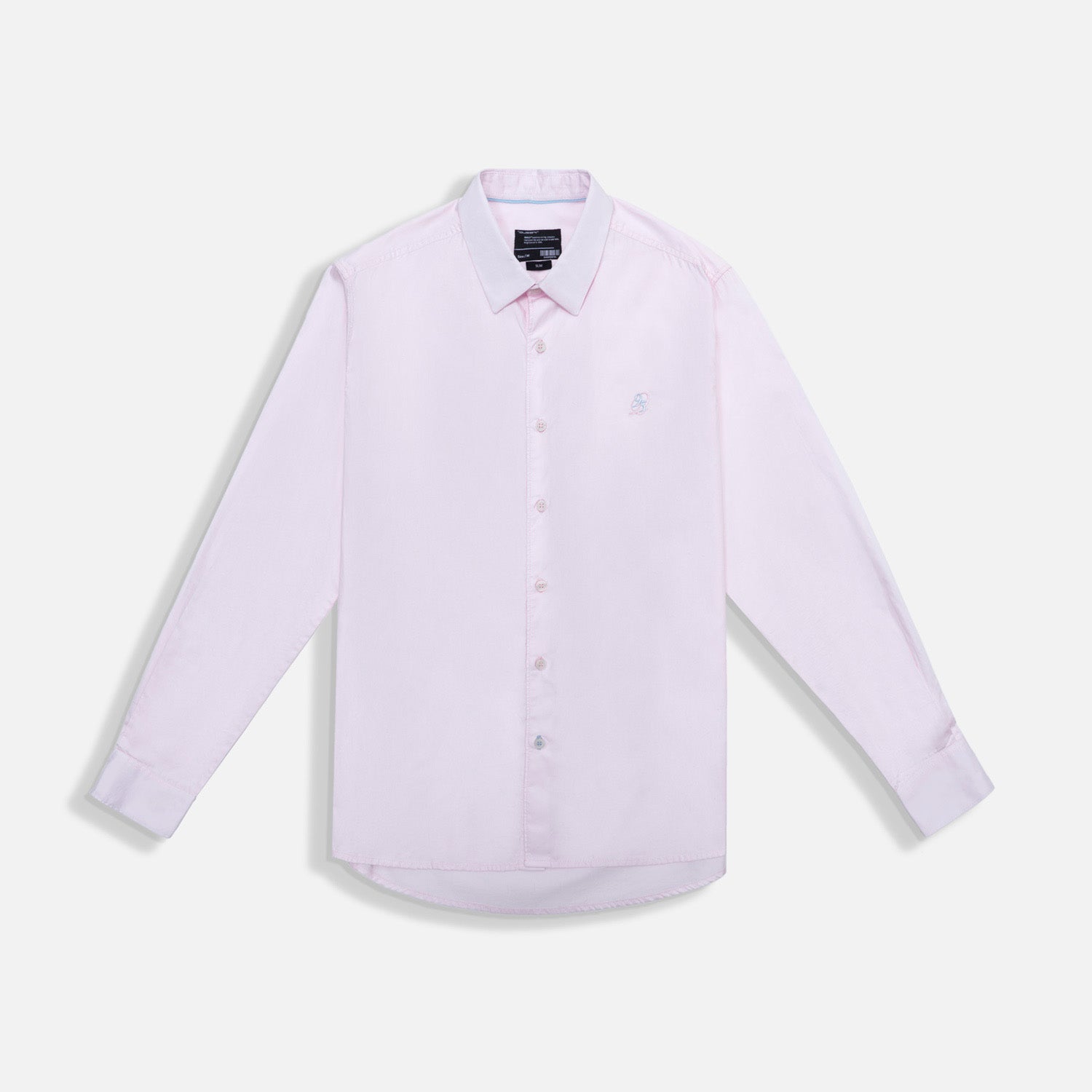 CAMISA MANGA LARGA COLOR PALO DE ROSA