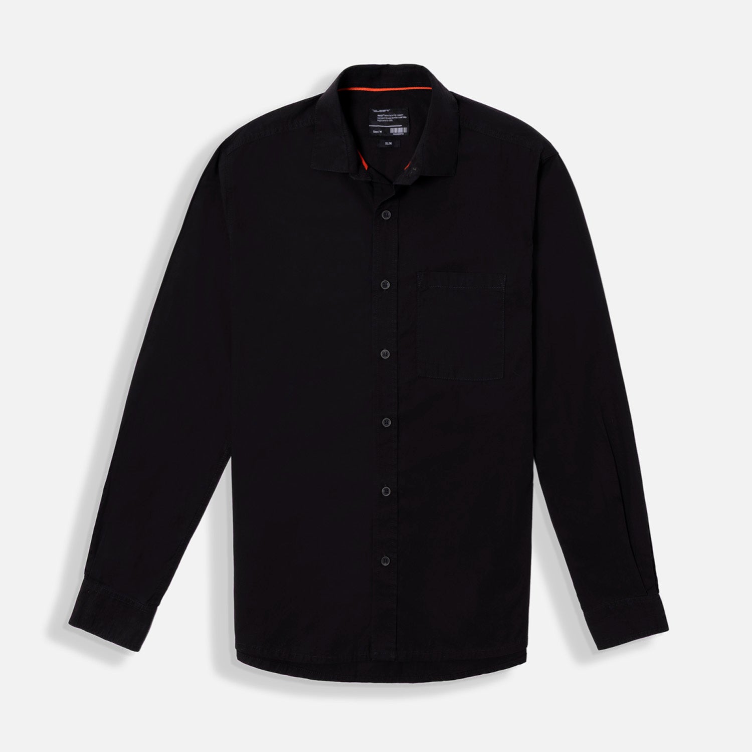 CAMISA MANGA LARGA COLOR NEGRO