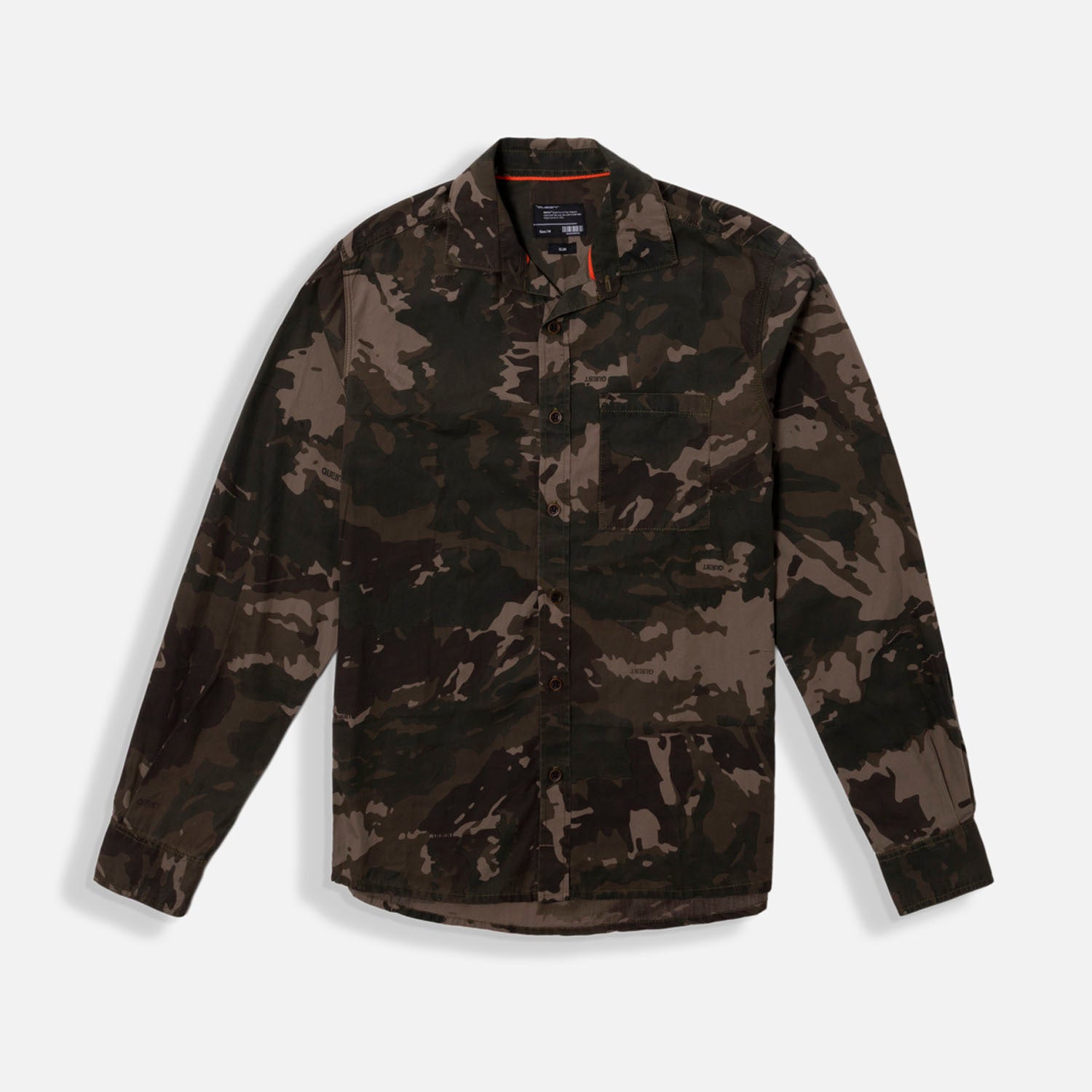 CAMISA MANGA LARGA COLOR DARK OLIVA