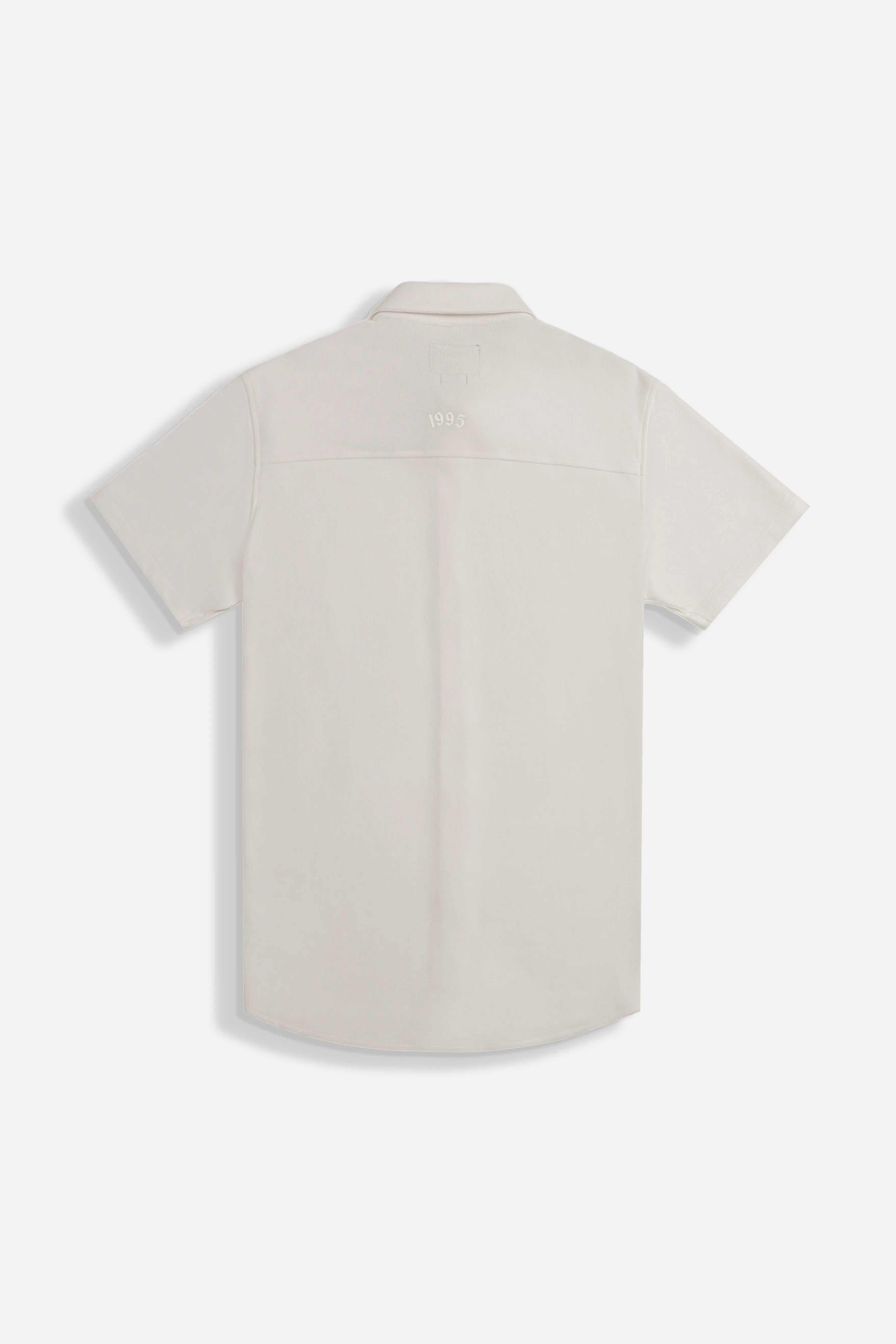 CAMISA MANGA CORTA COLOR BLANCO OPTICO