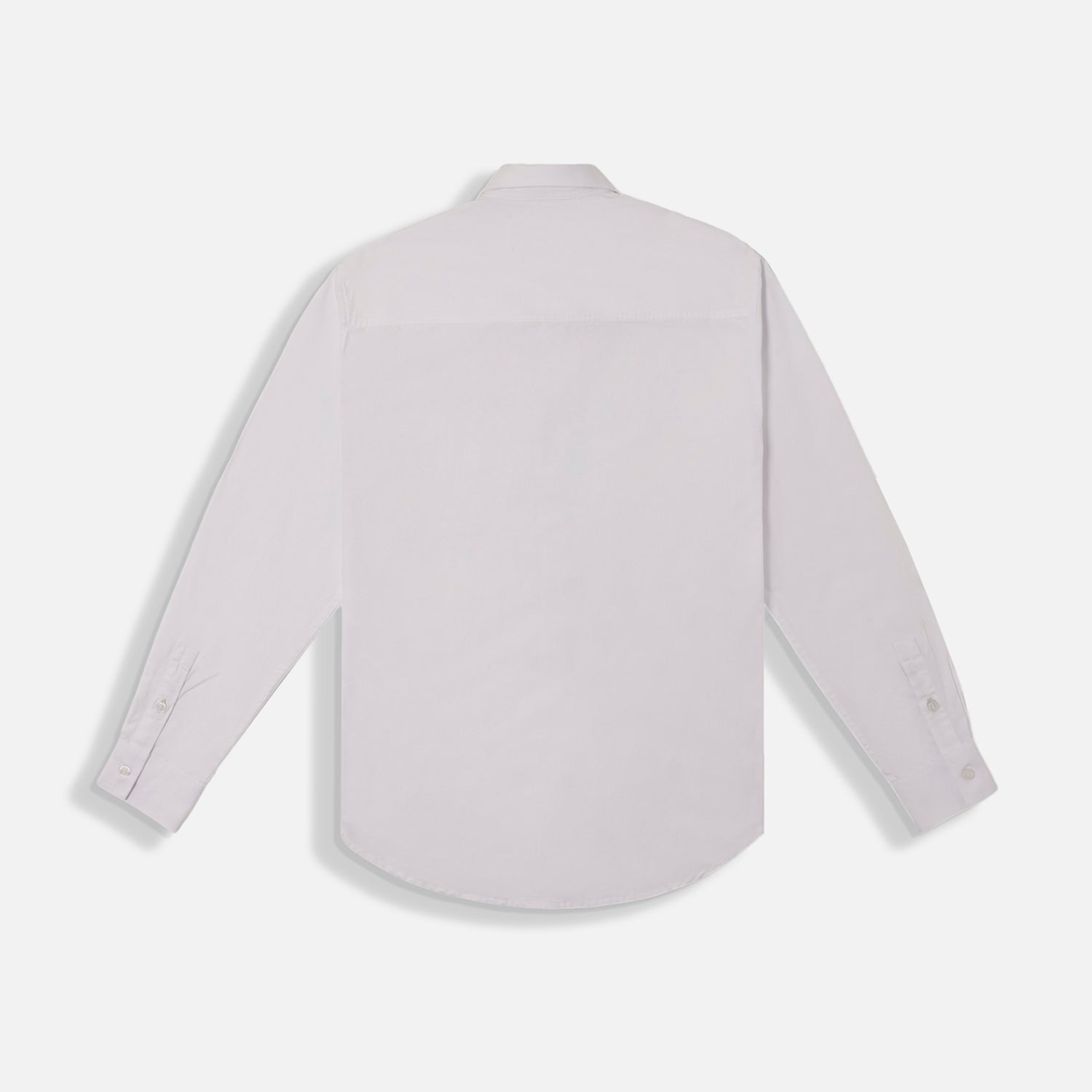 CAMISA MANGA LARGA COLOR BLANCO OPTICO