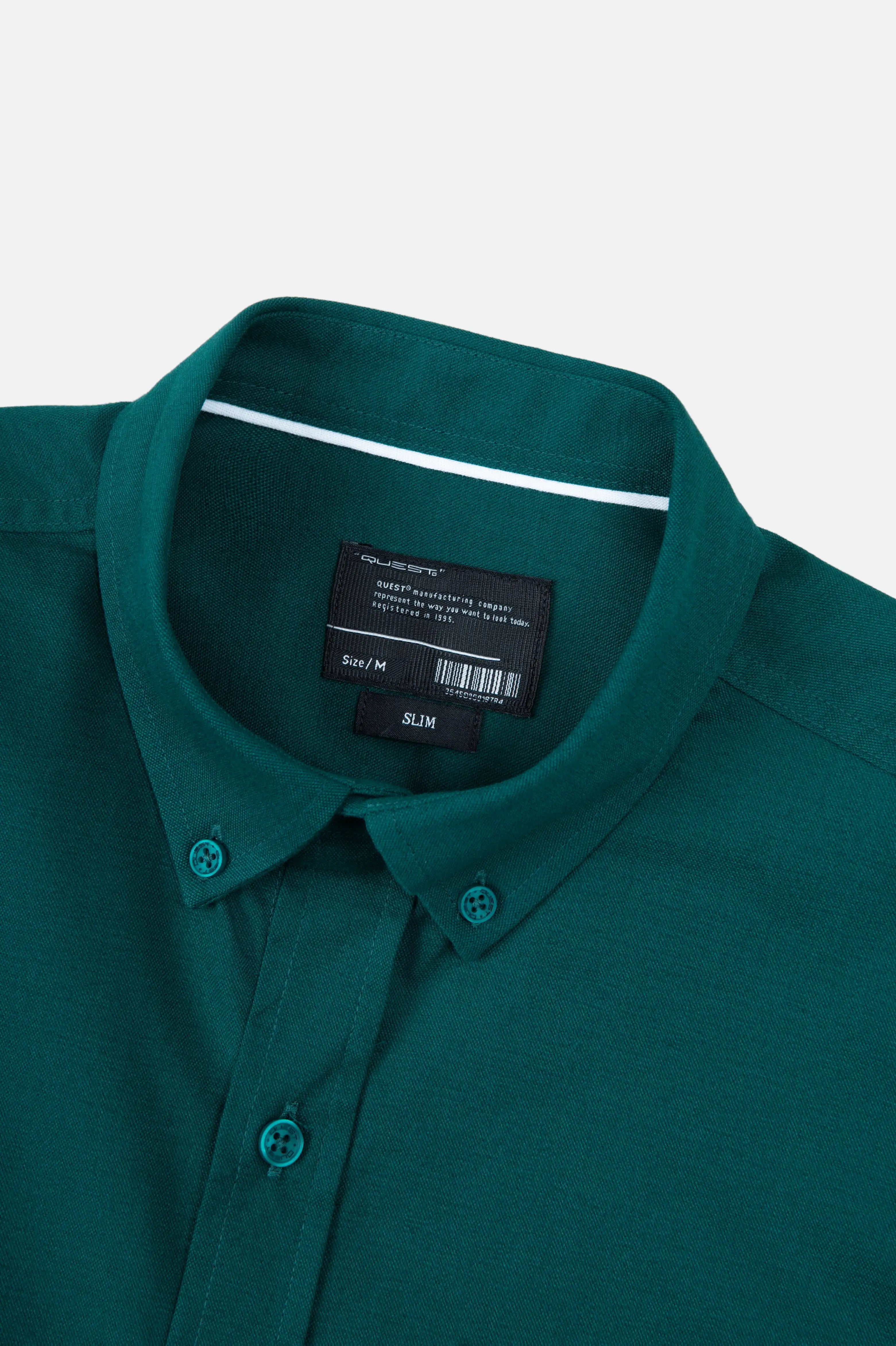 CAMISA MANGA LARGA COLOR VERDE TORMENTA