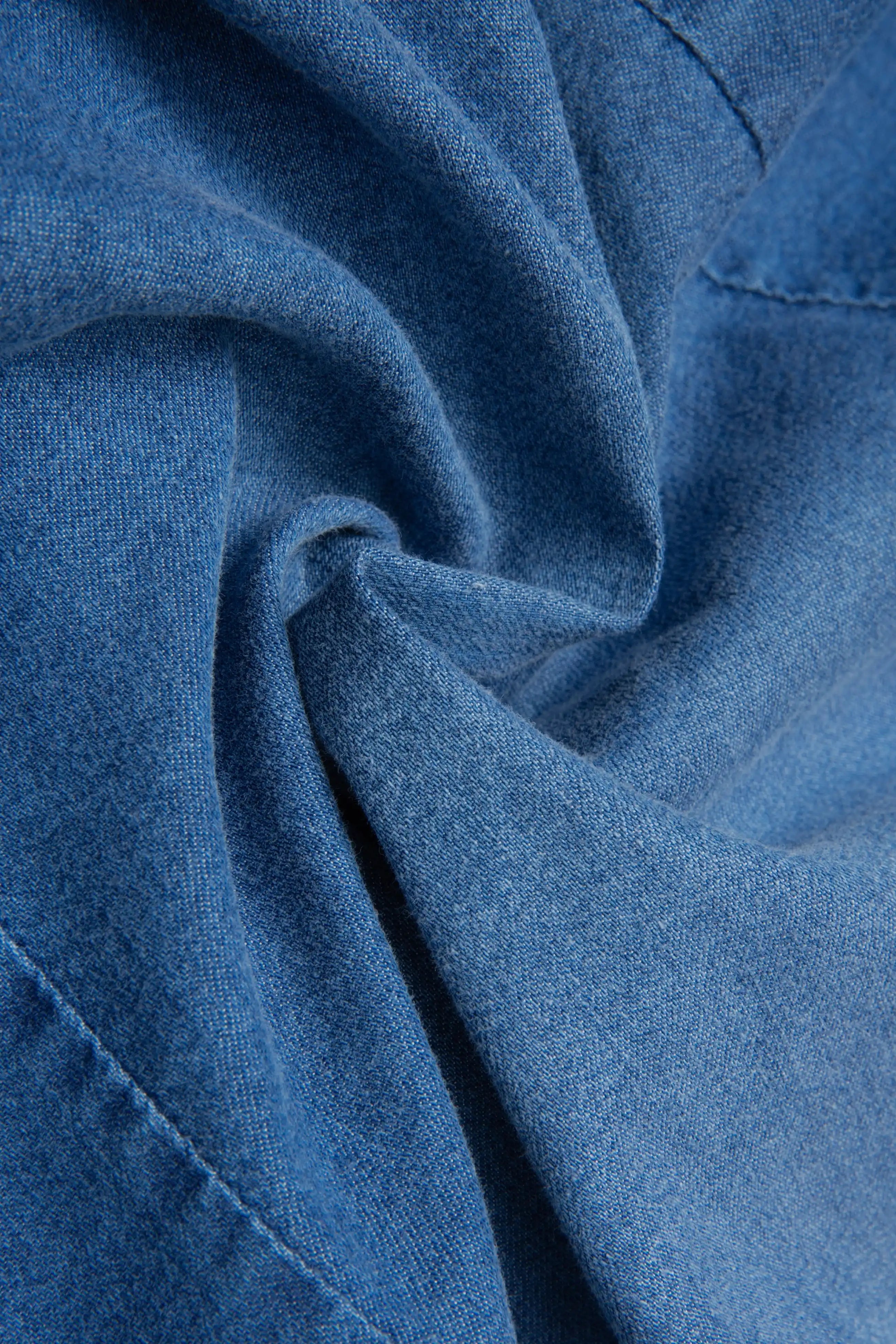 CAMISA MANGA LARGA COLOR AZUL MEDIO