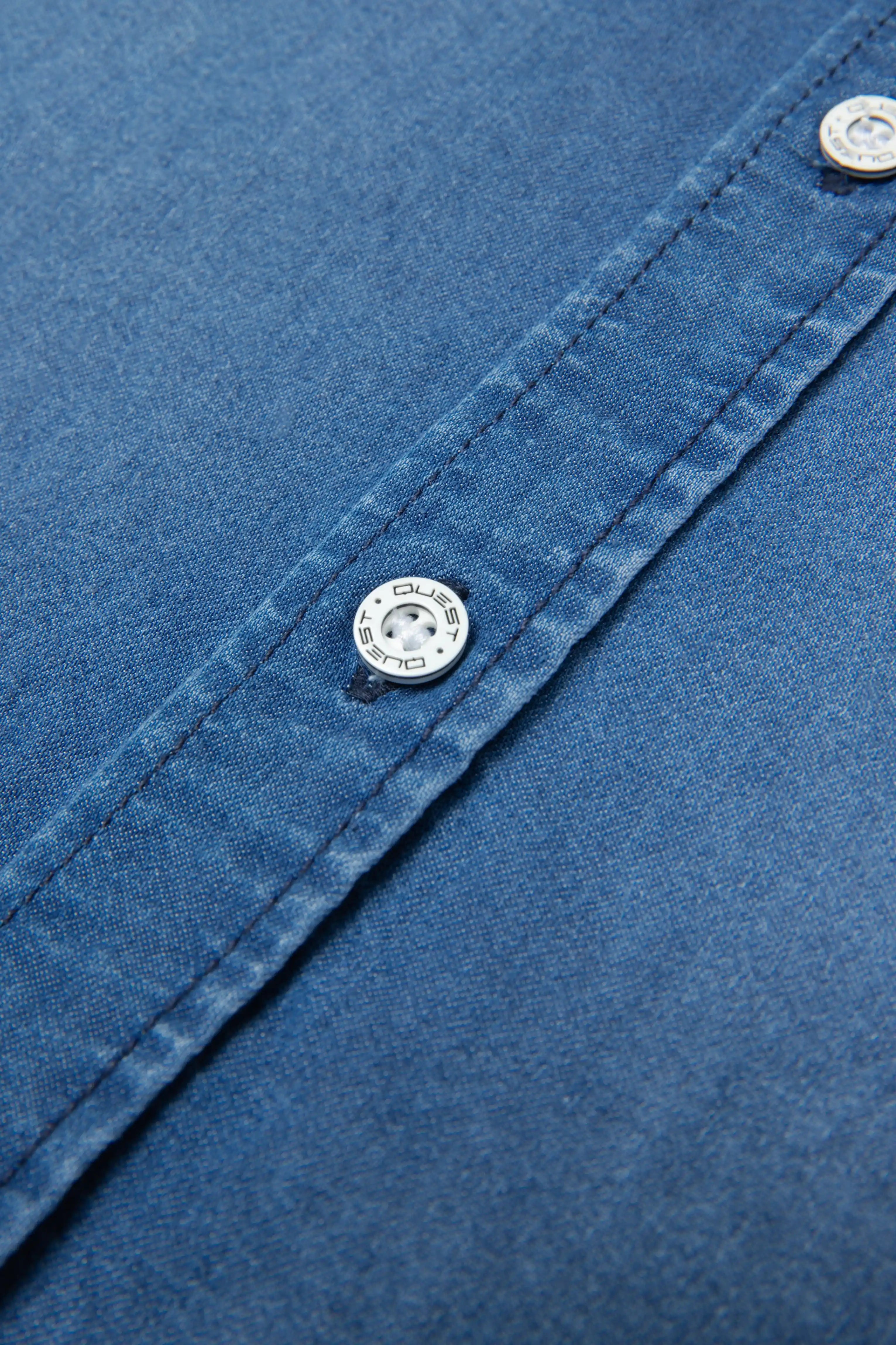 CAMISA MANGA LARGA COLOR AZUL MEDIO