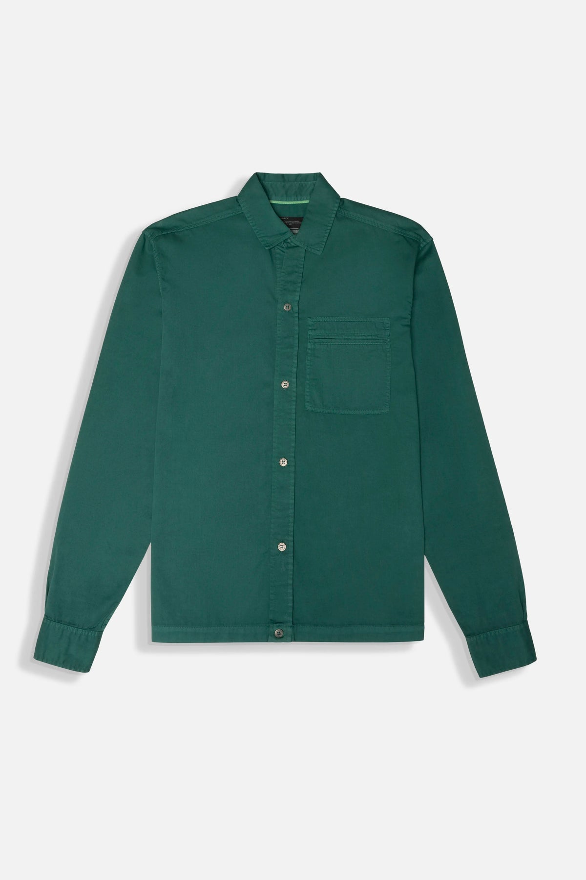 CAMISA MANGA LARGA COLOR VERDE TORMENTA