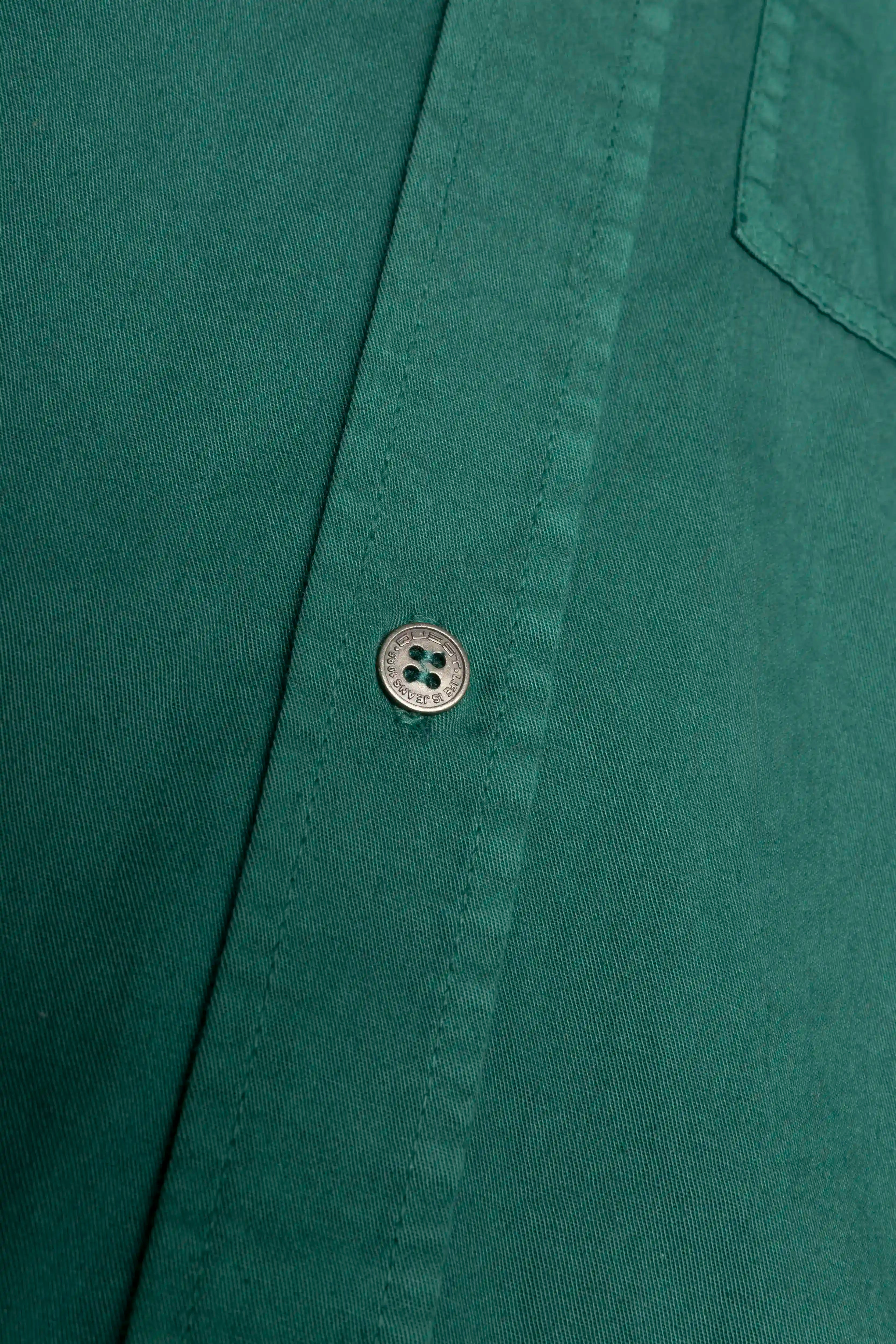 CAMISA MANGA LARGA COLOR VERDE TORMENTA