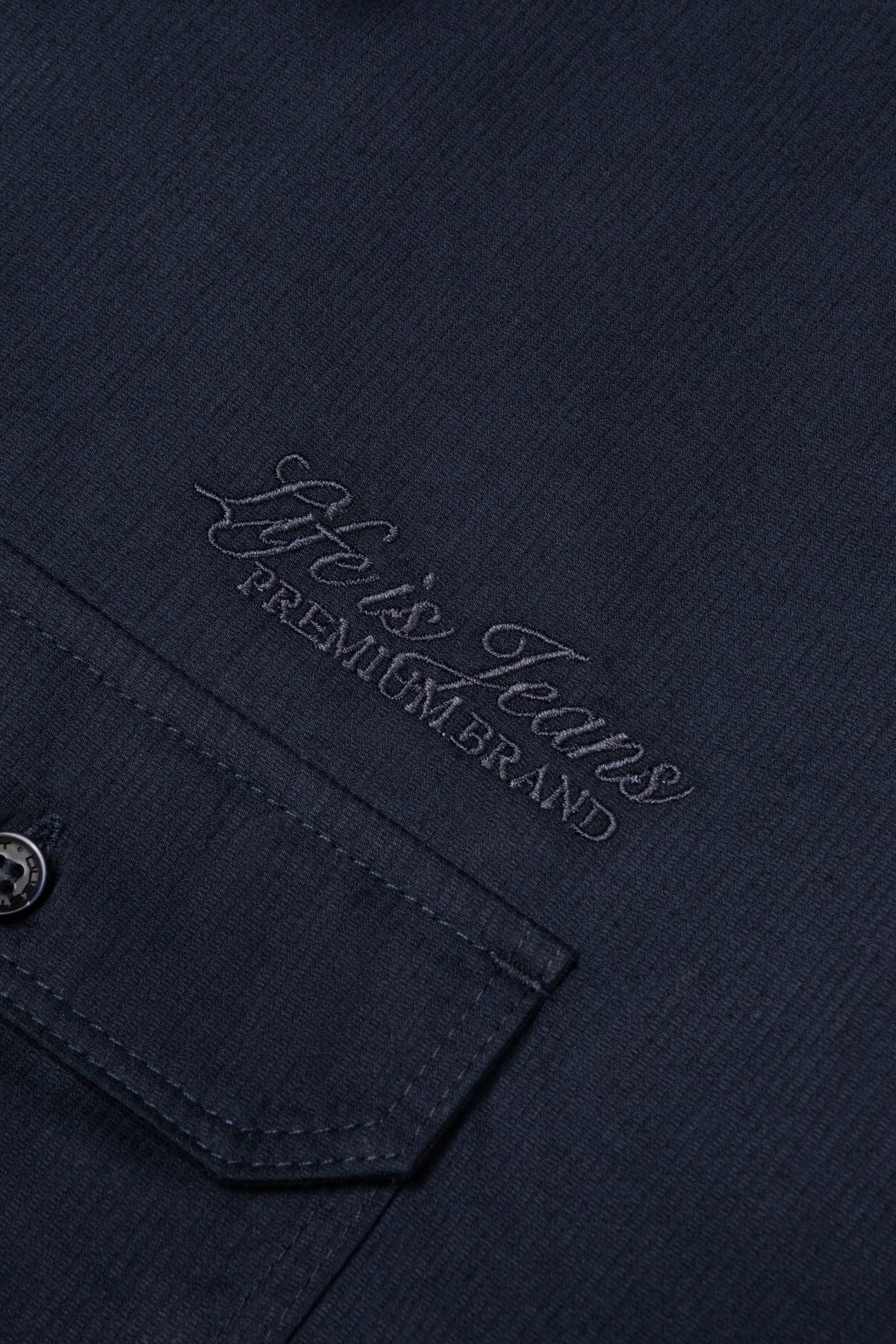CAMISA MANGA CORTA COLOR AZUL OSCURO