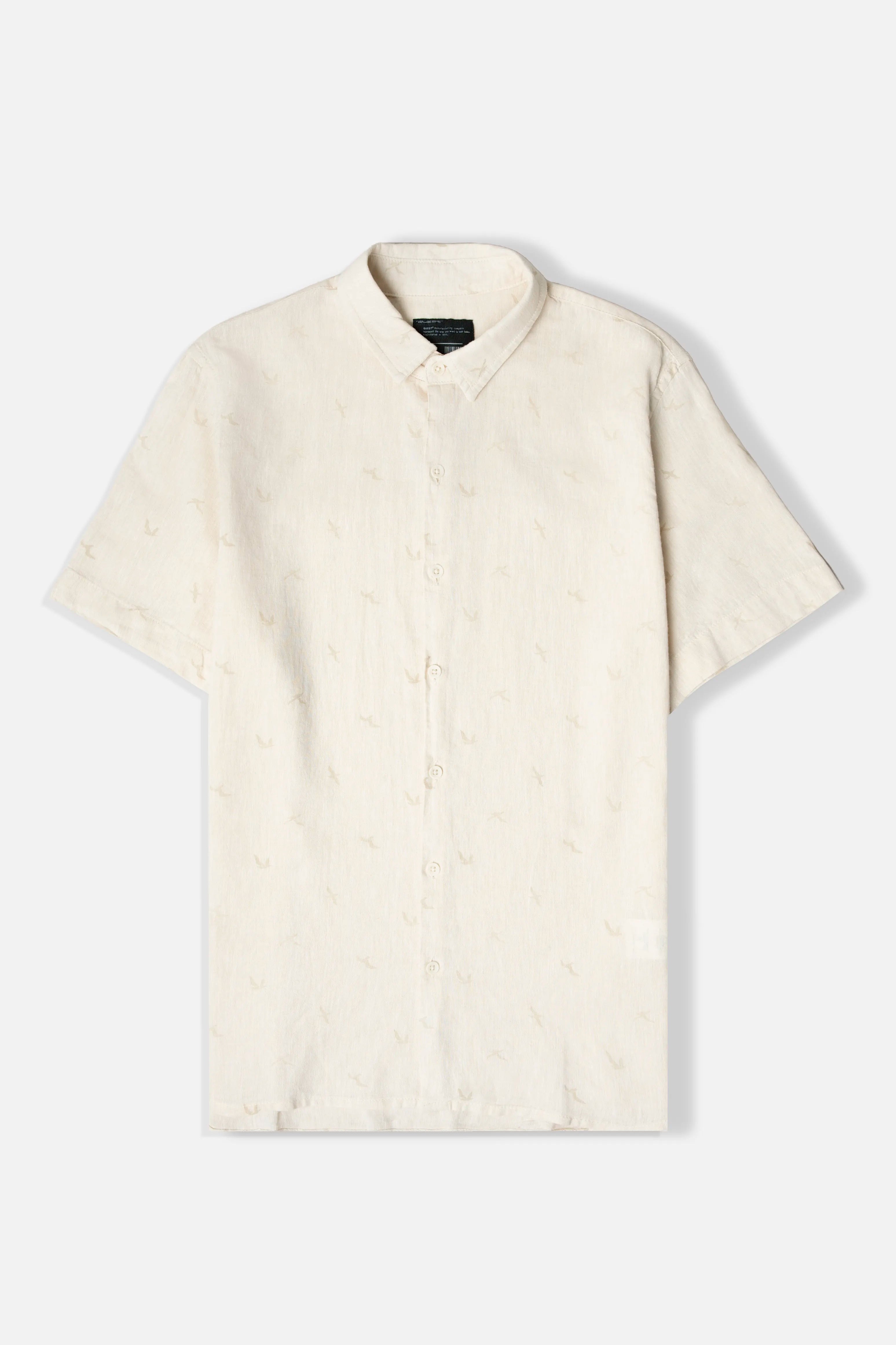 CAMISA MANGA CORTA COLOR CRUDO