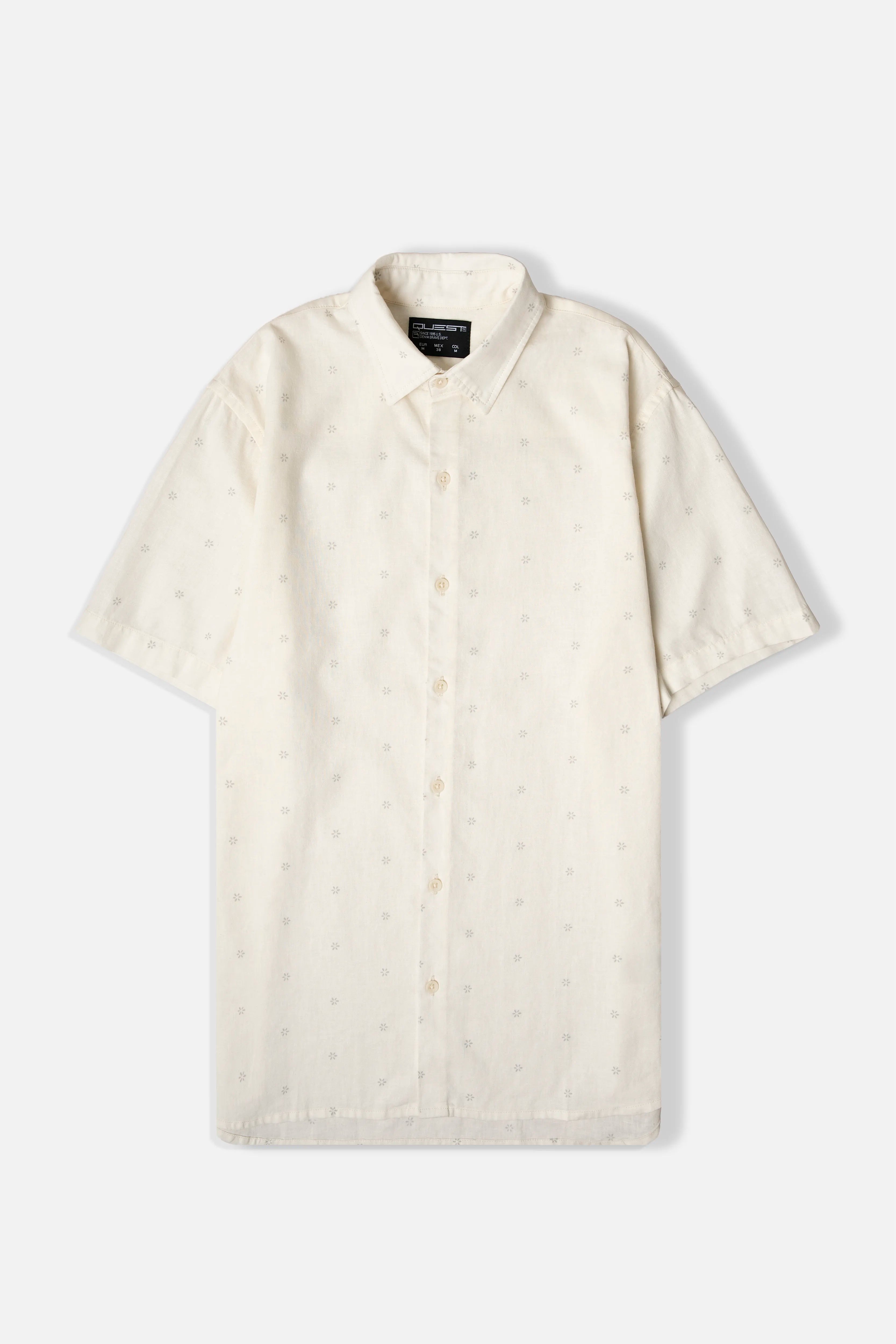 CAMISA MANGA CORTA COLOR BLANCO BLANCO