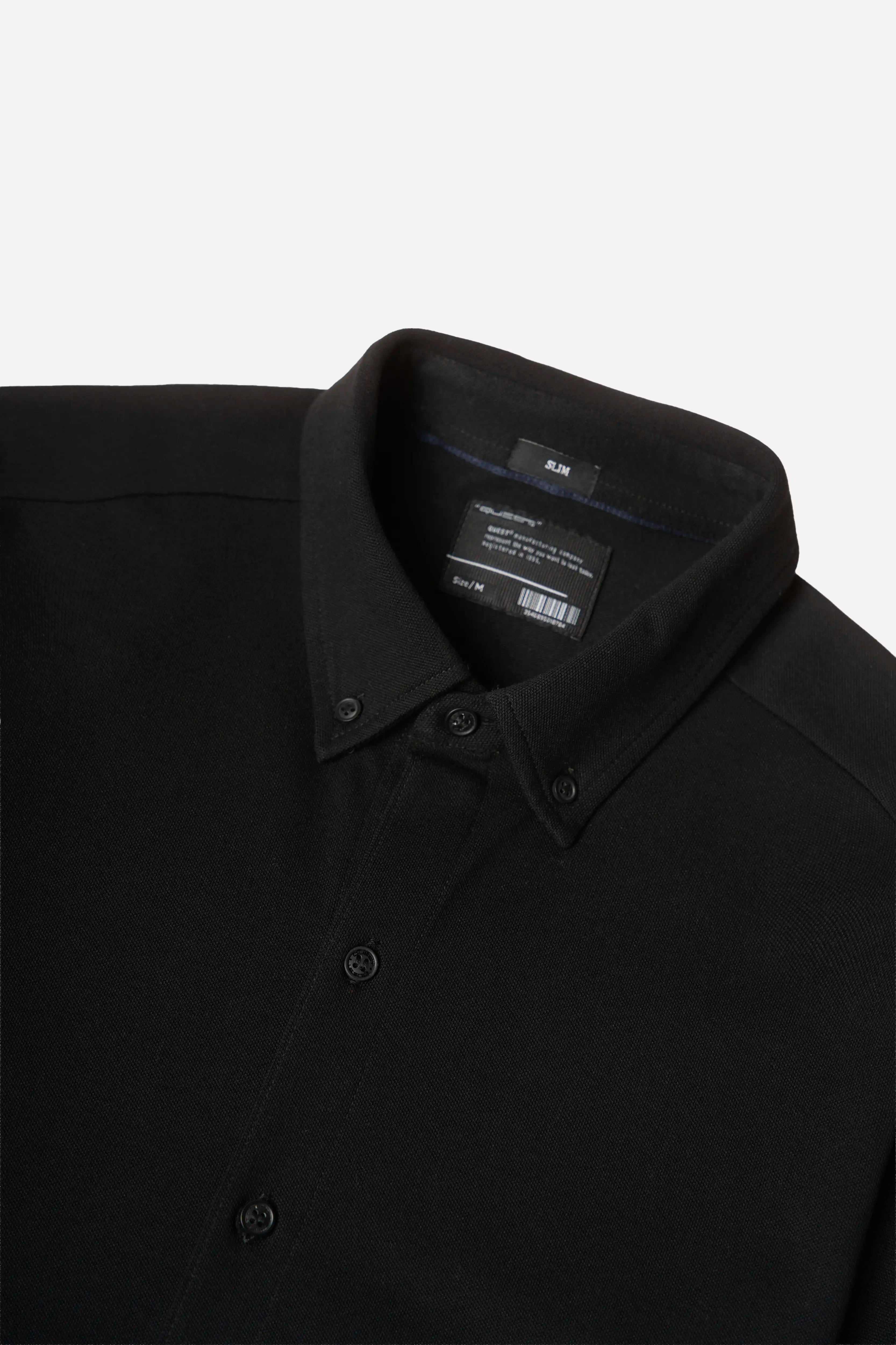 CAMISA MANGA CORTA COLOR NEGRO