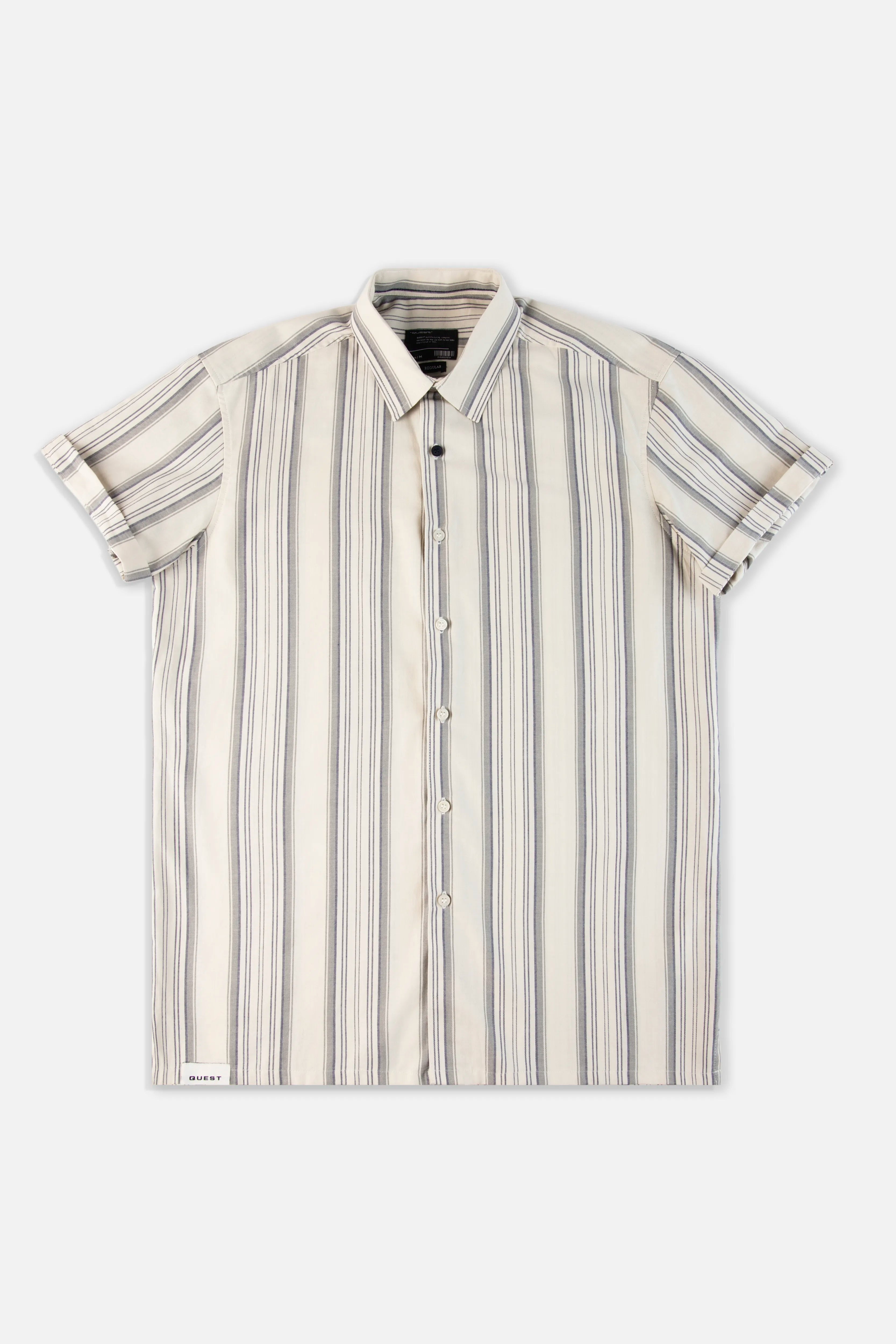 CAMISA MANGA CORTA COLOR BEIGE