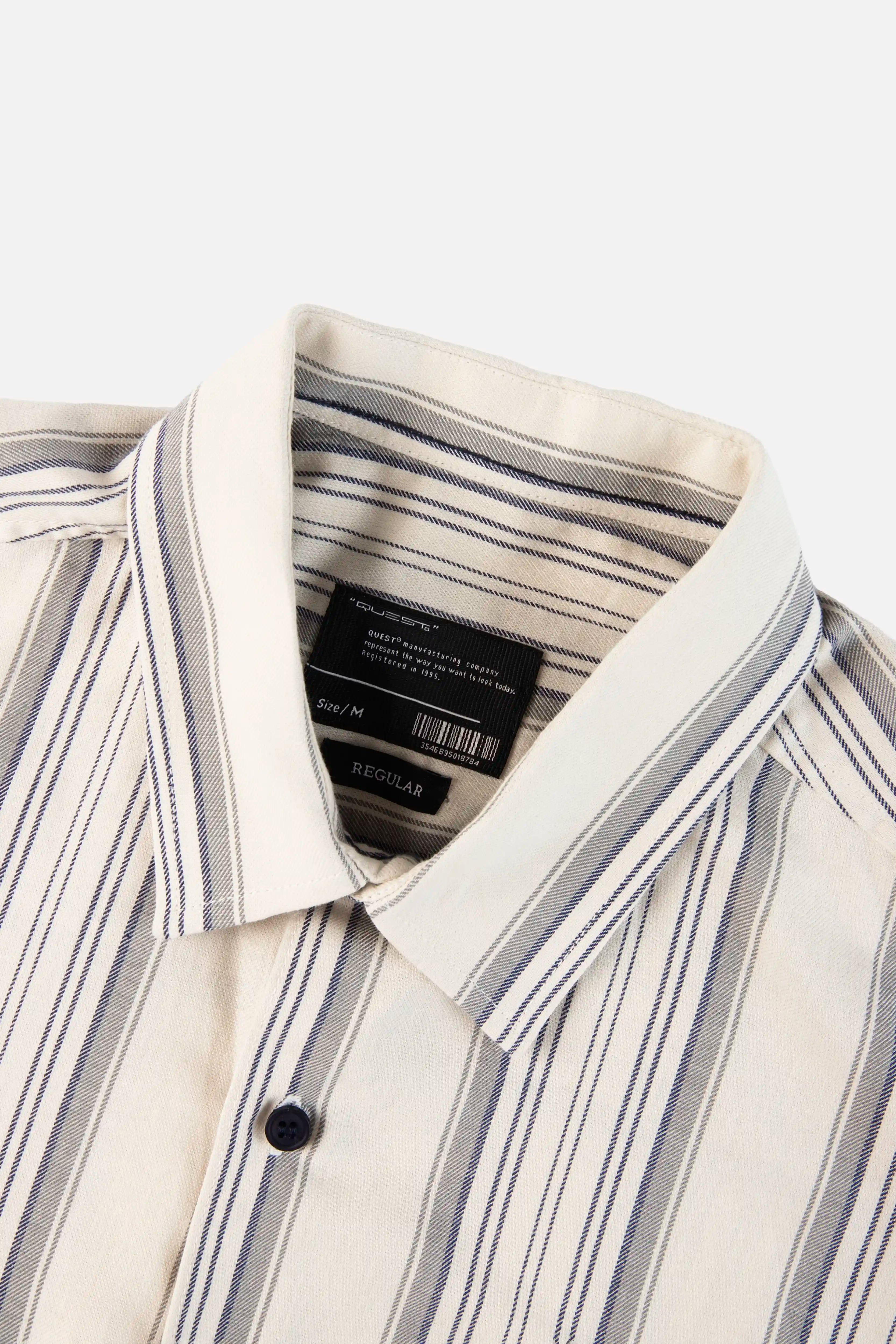 CAMISA MANGA CORTA COLOR BEIGE