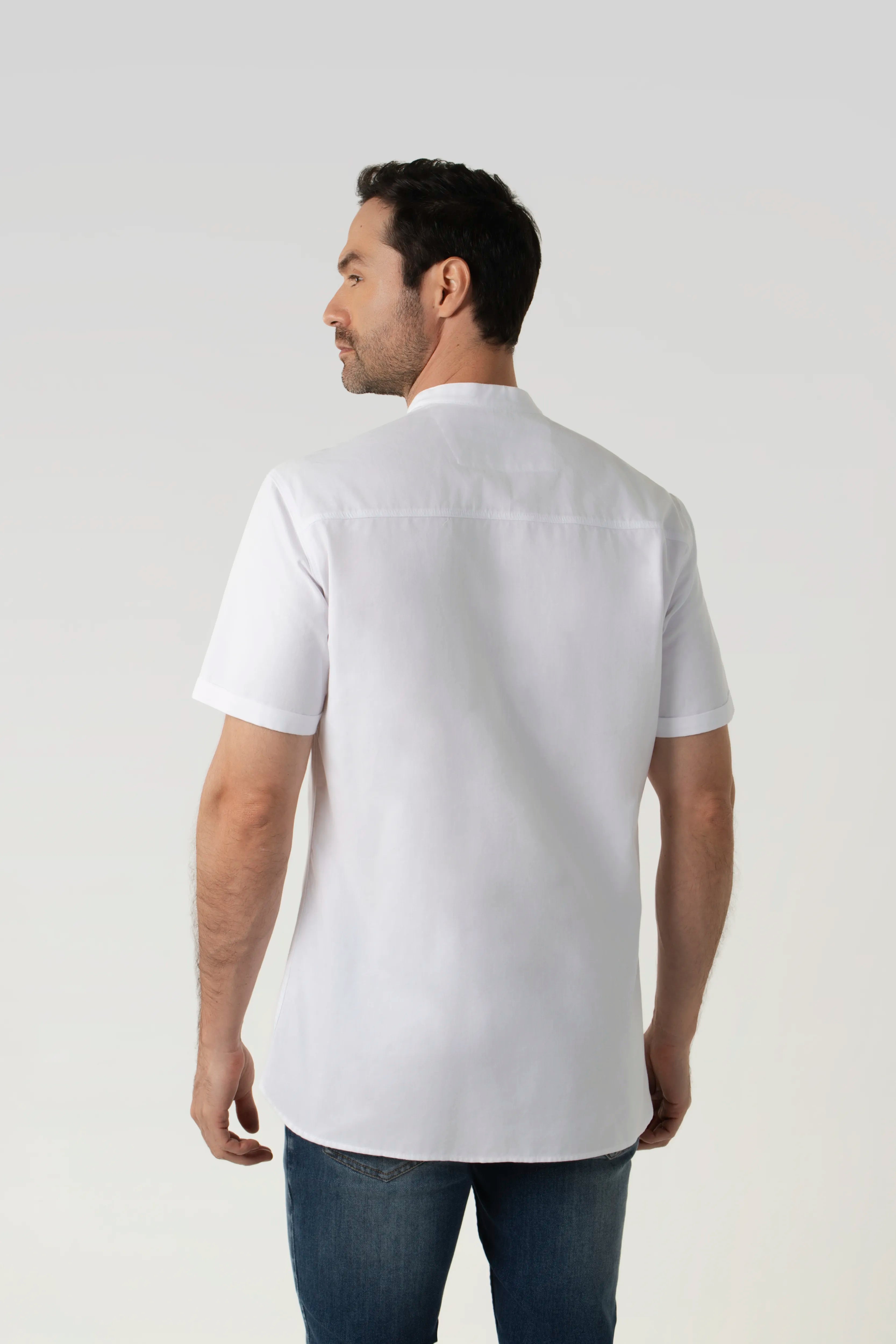 CAMISA MANGA CORTA COLOR BLANCO