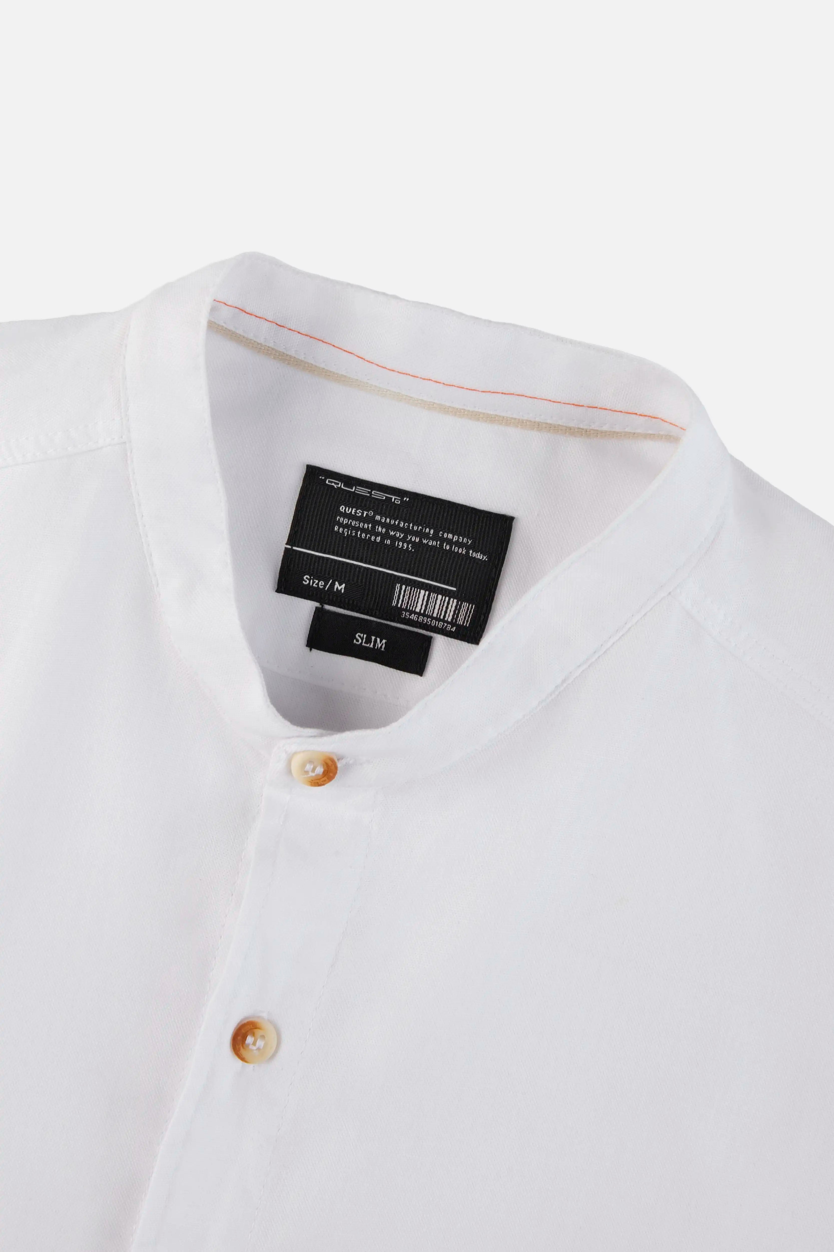 CAMISA MANGA CORTA COLOR BLANCO
