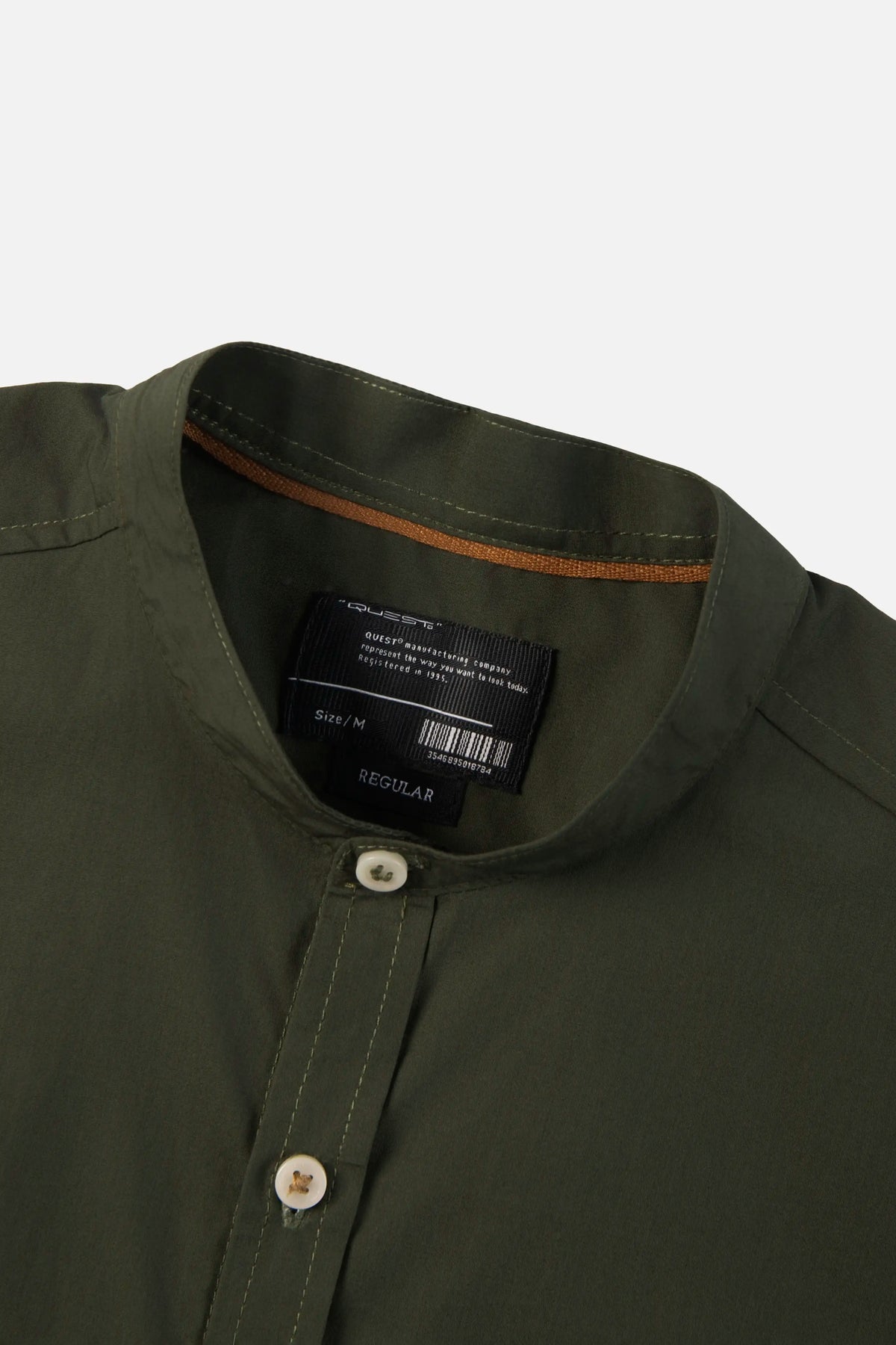 CAMISA MANGA CORTA COLOR VERDE MILITAR