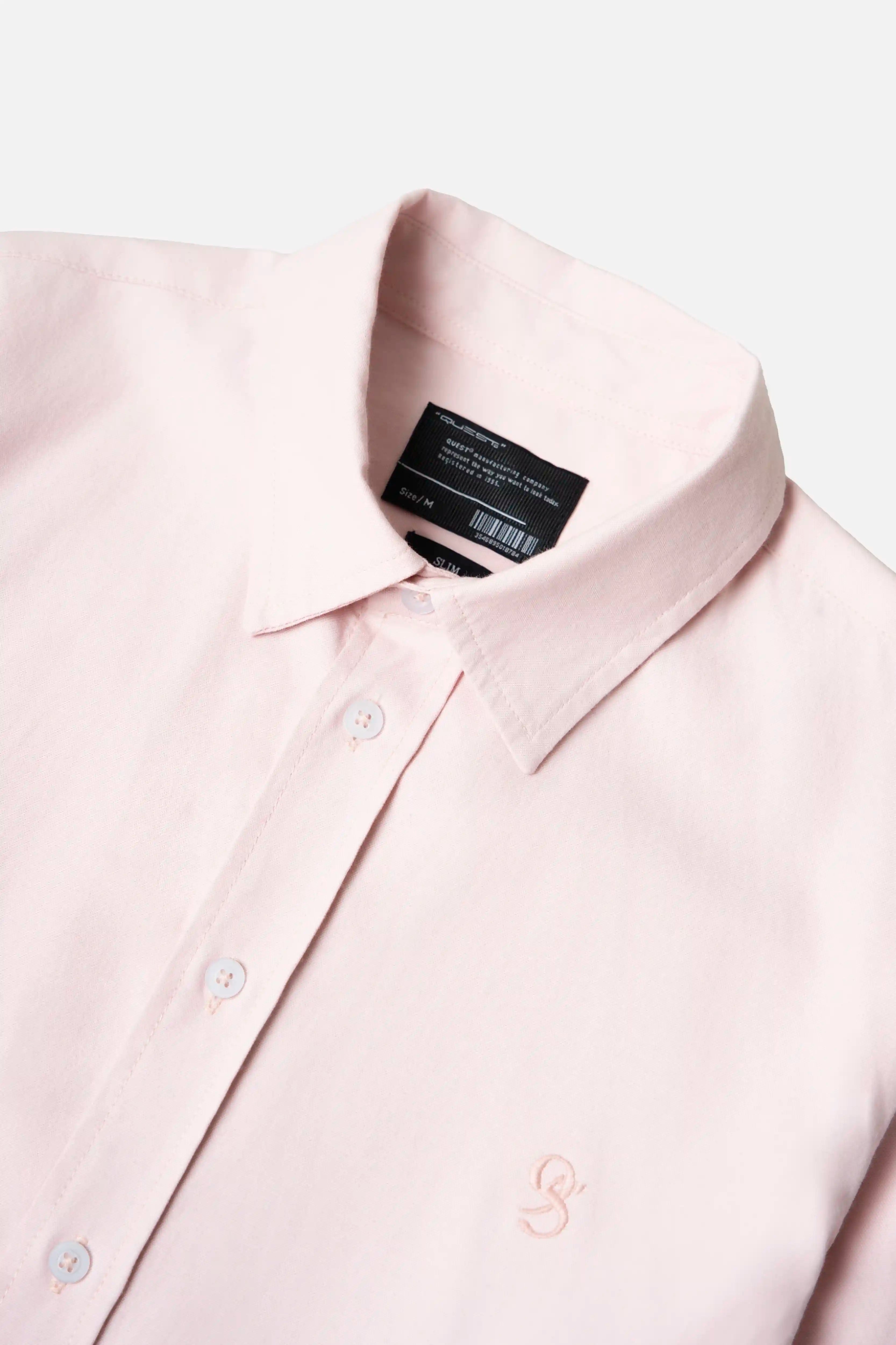 CAMISA MANGA LARGA COLOR PEACH PARFAIT