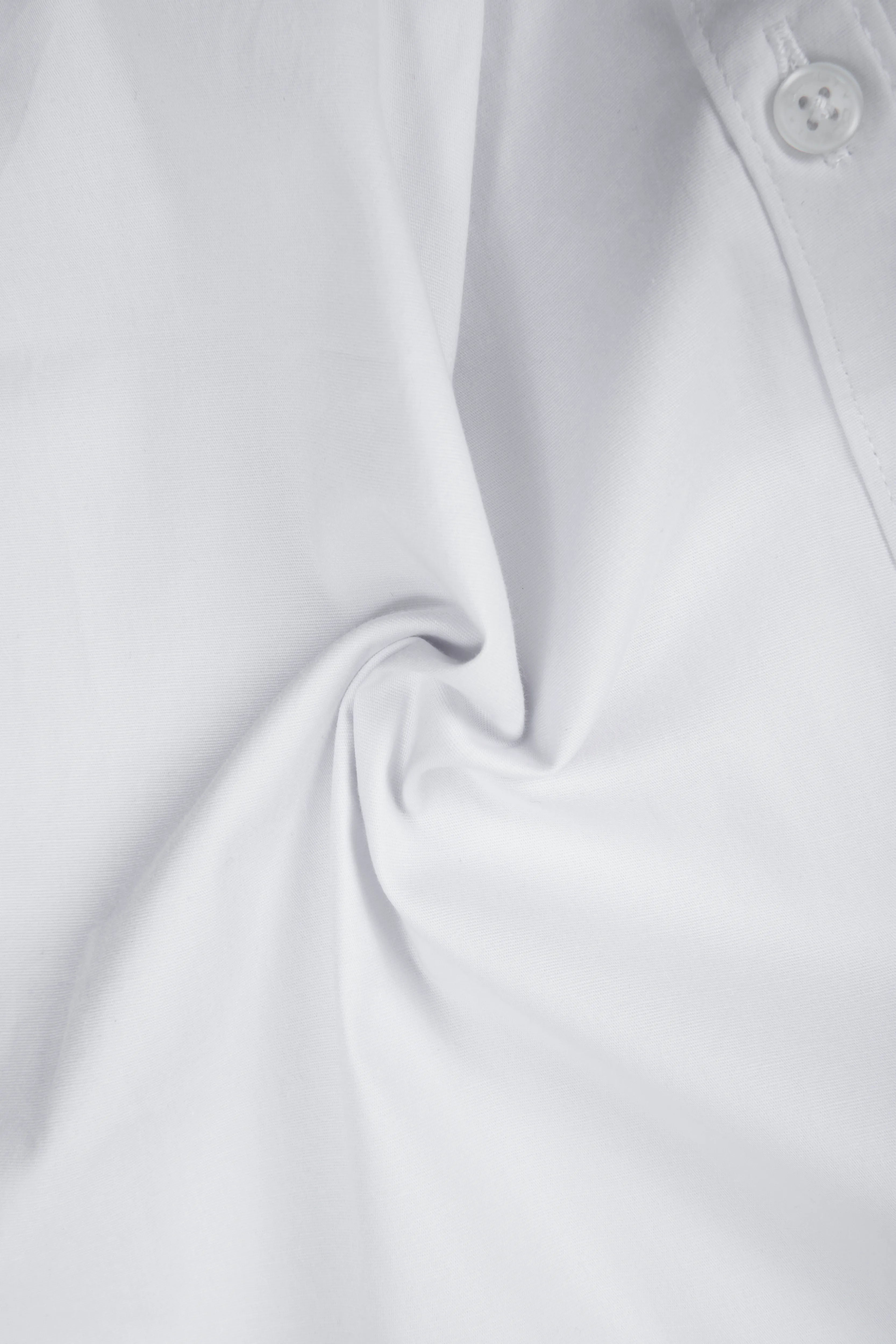 CAMISA SLIM MANGA LARGA COLOR BLANCO OPTICO