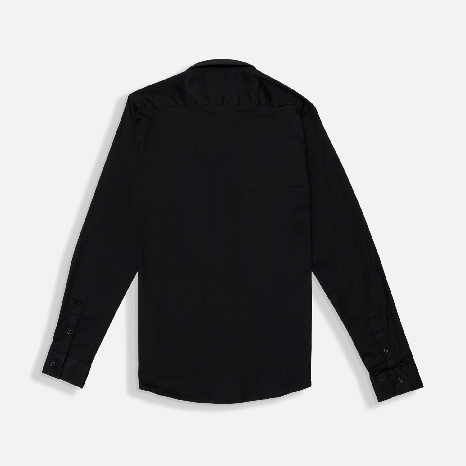 CAMISA SLIM MANGA LARGA COLOR NEGRO