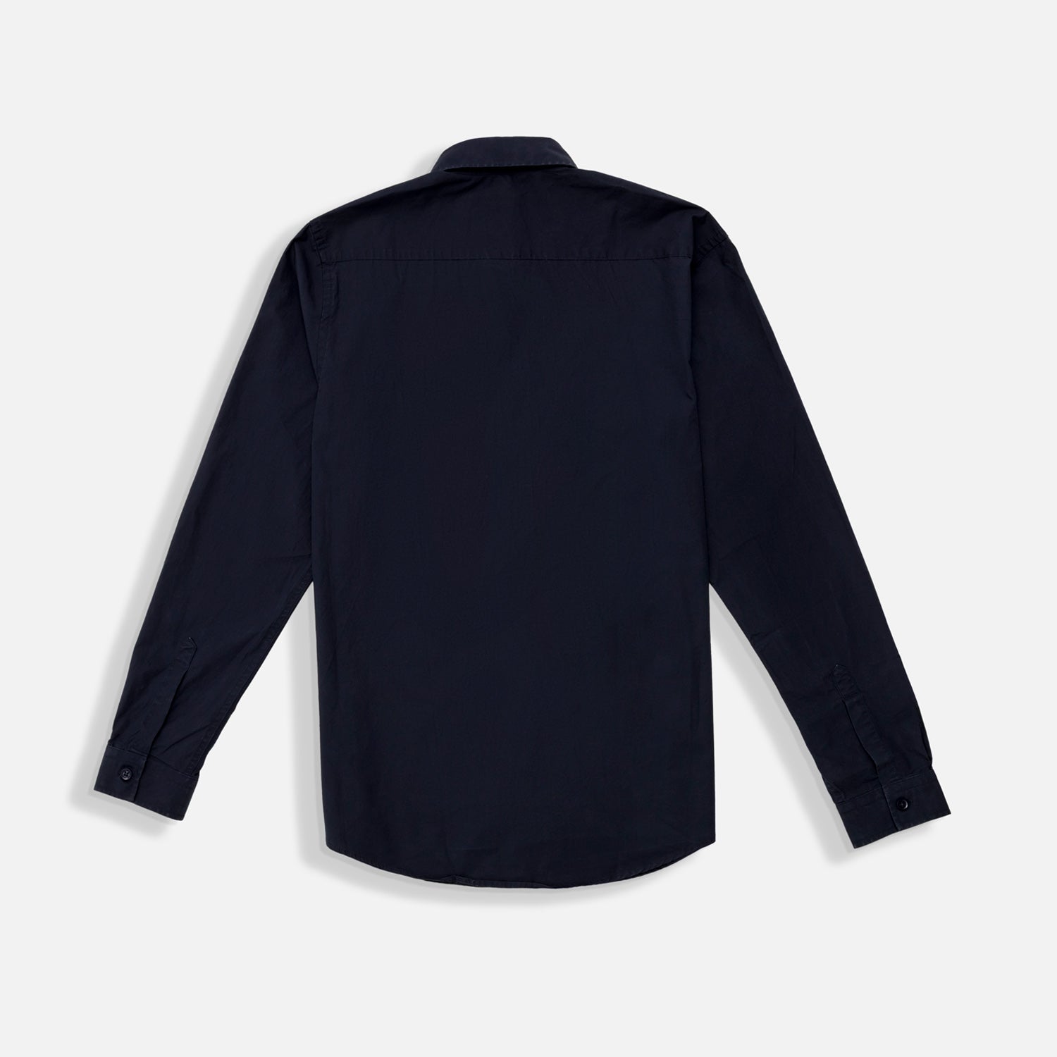 CAMISA MANGA LARGA COLOR AZUL NOCHE