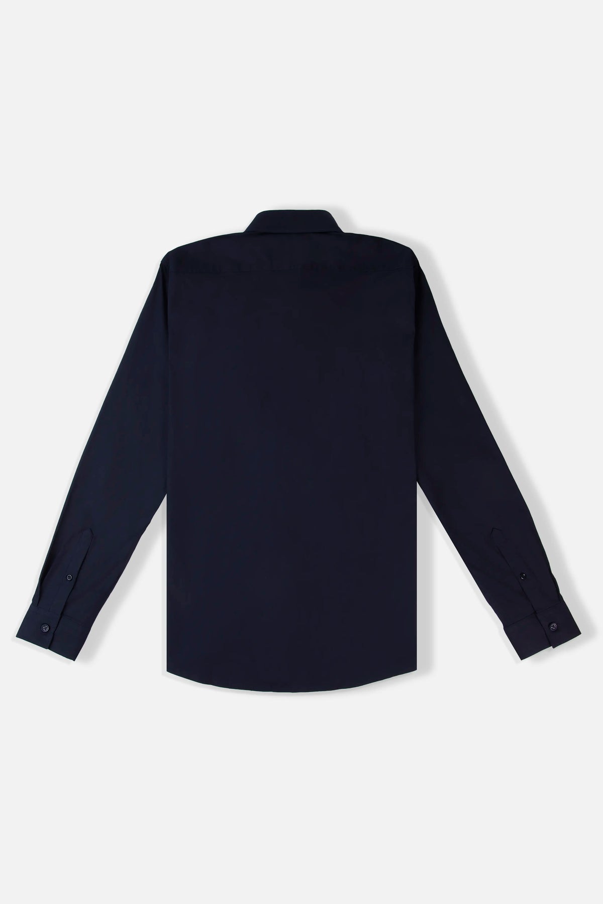 CAMISA MANGA LARGA COLOR AZUL OSCURO