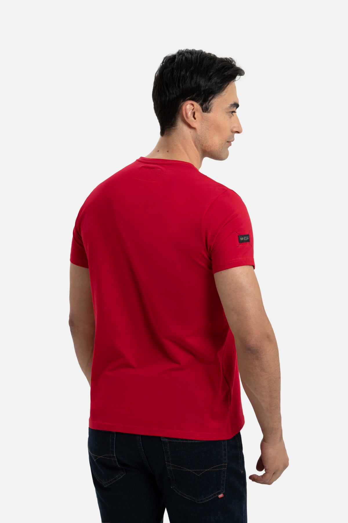 CAMISETA MANGA CORTA COLOR ROJO