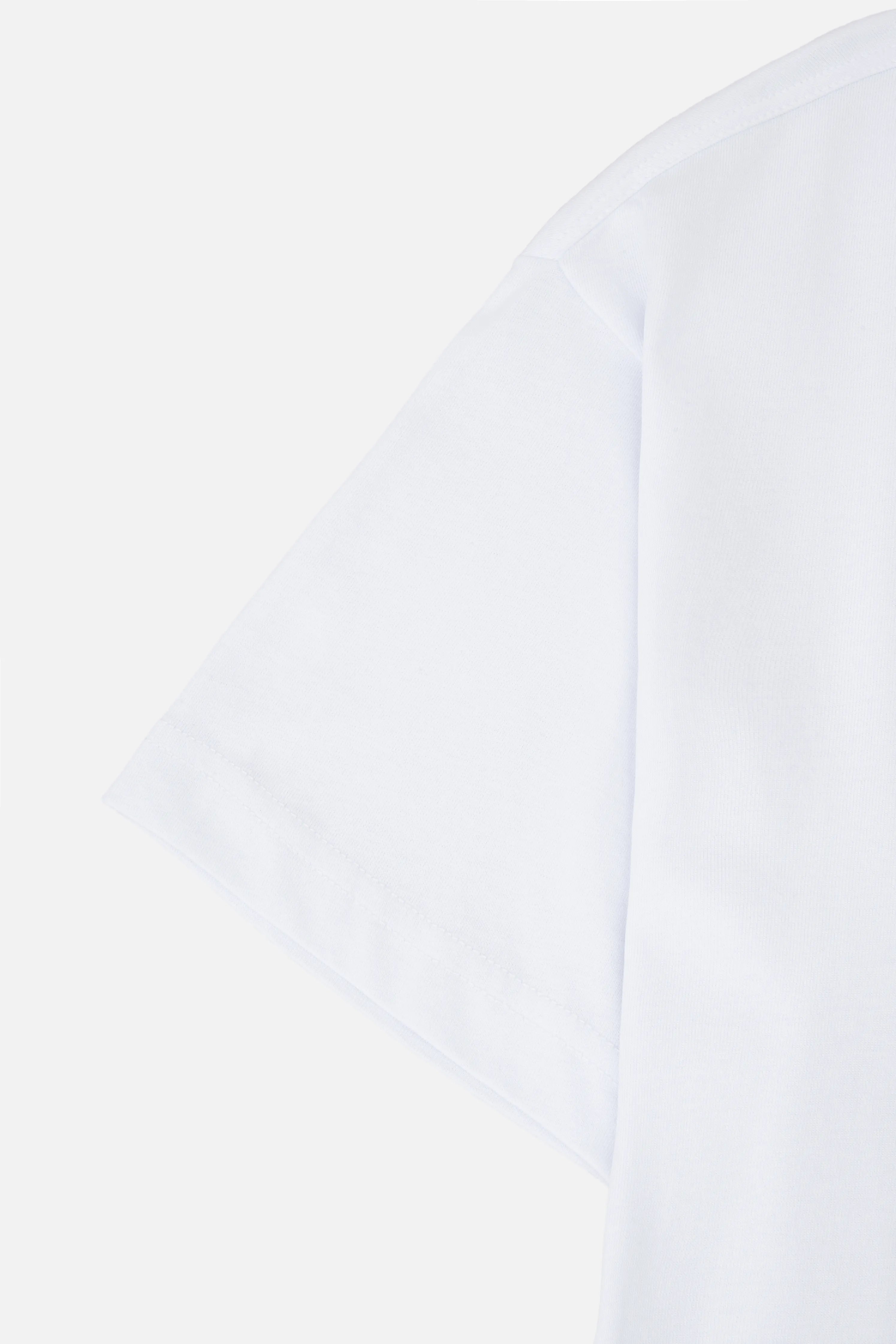 CAMISETA MANGA CORTA COLOR BLANCO OPTICO