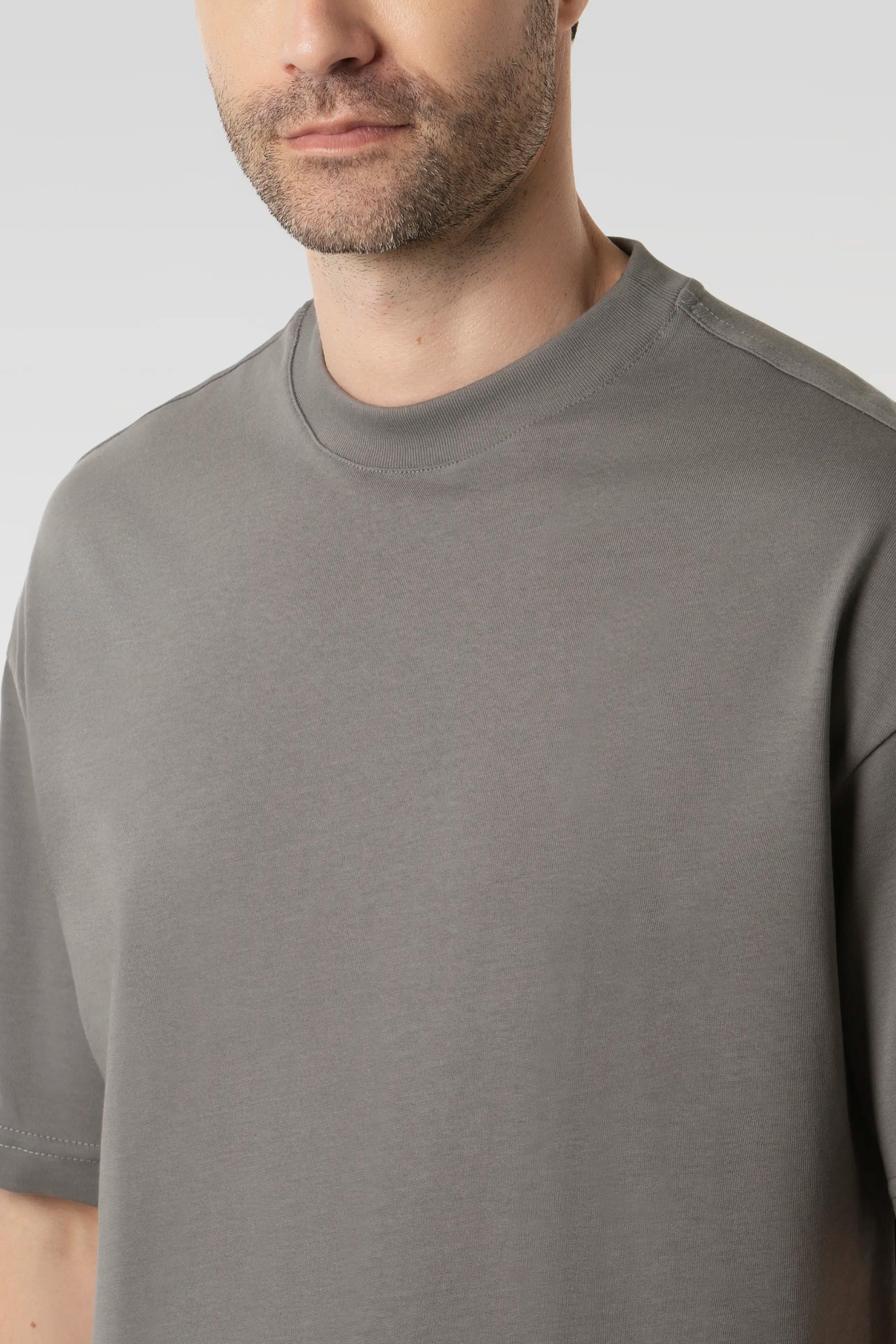 CAMISETA MANGA CORTA COLOR PEWTER