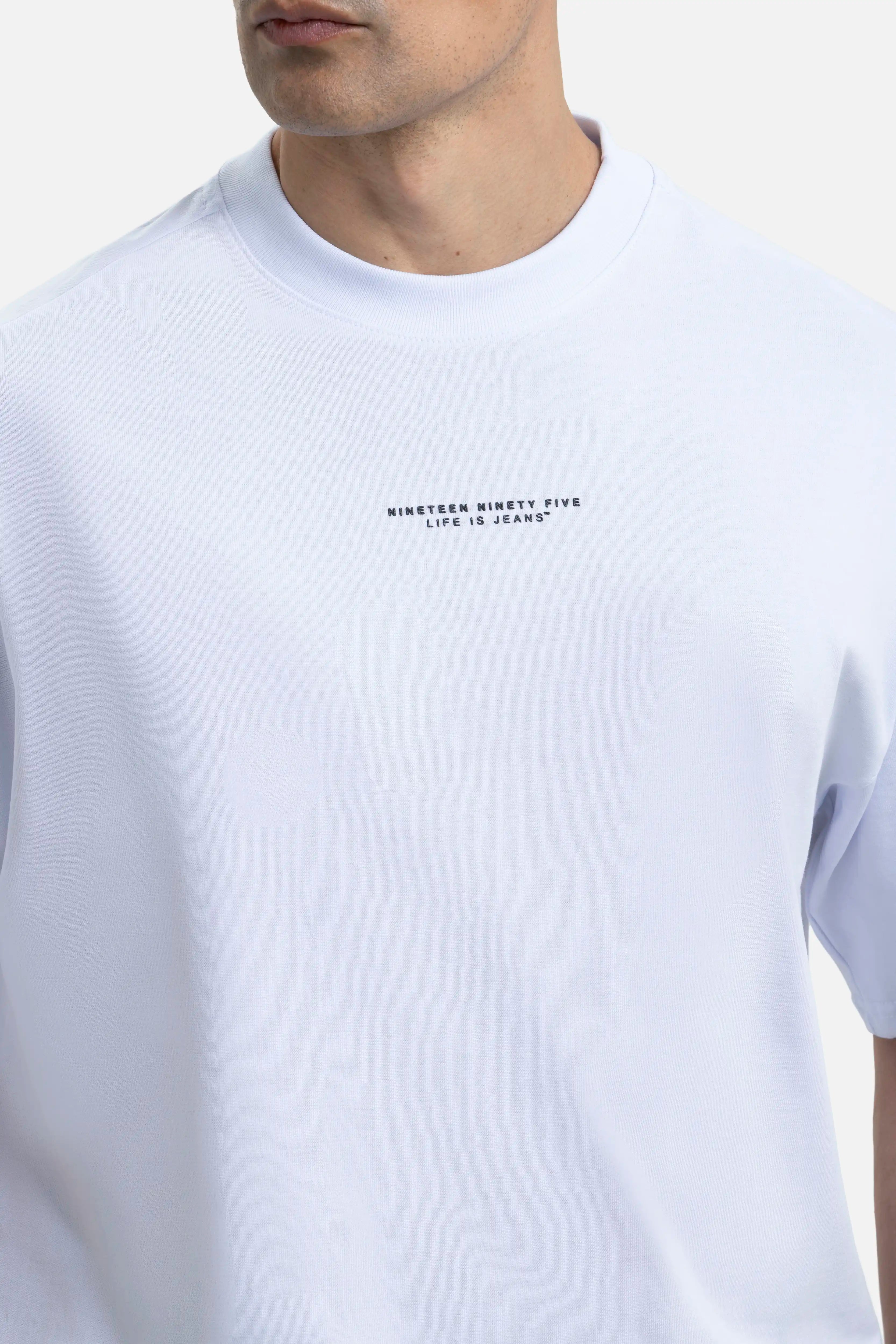 CAMISETA MANGA CORTA COLOR BLANCO OPTICO