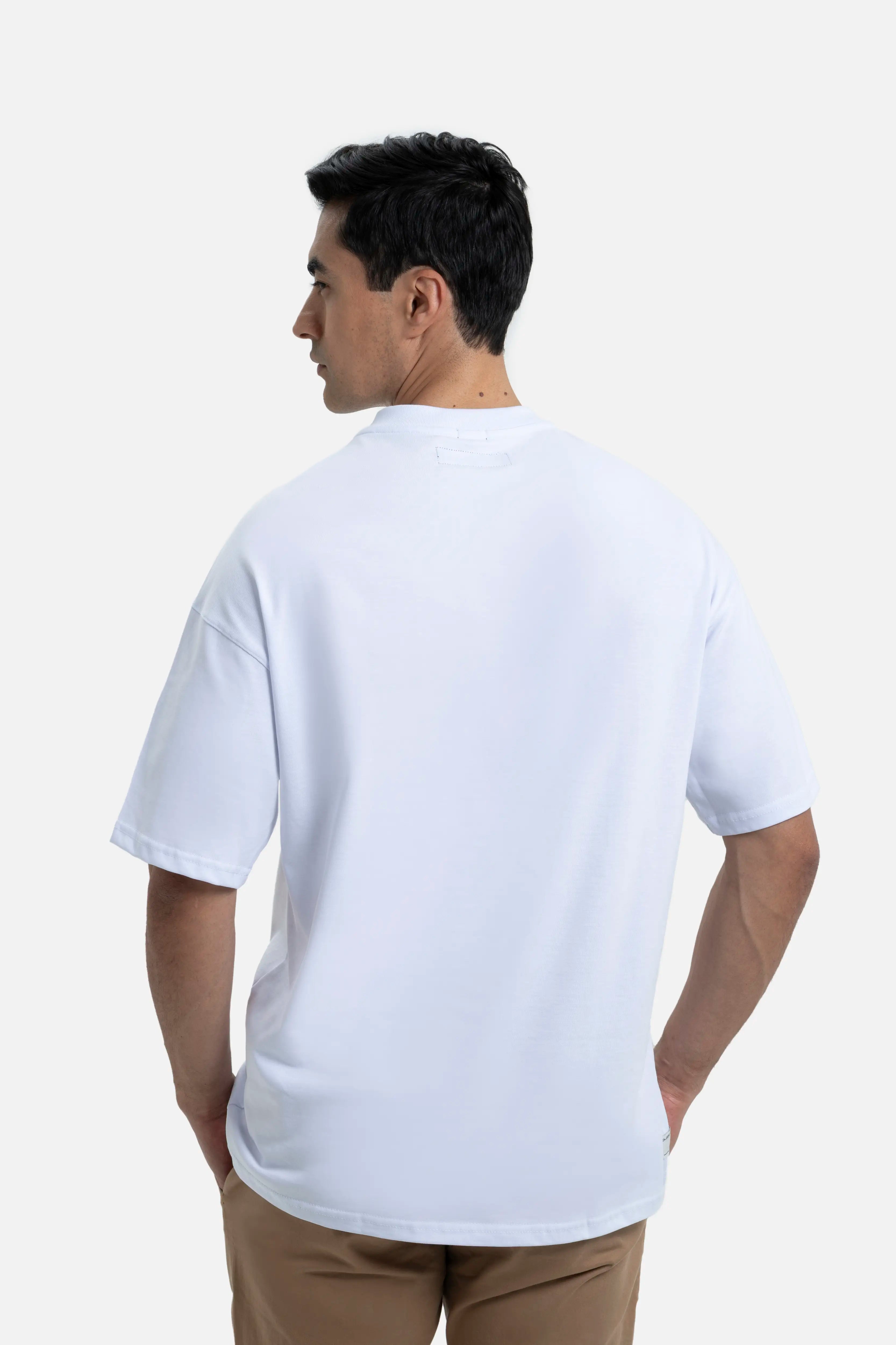 CAMISETA MANGA CORTA COLOR BLANCO OPTICO