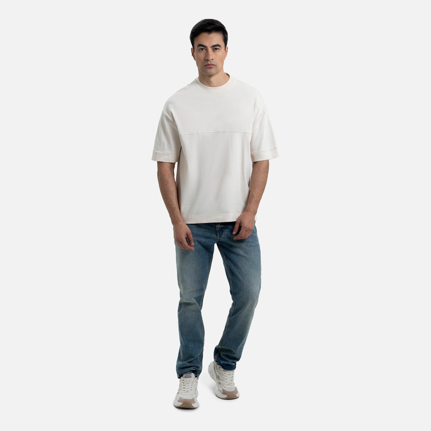 CAMISETA MANGA CORTA COLOR WHITECAP GRAY