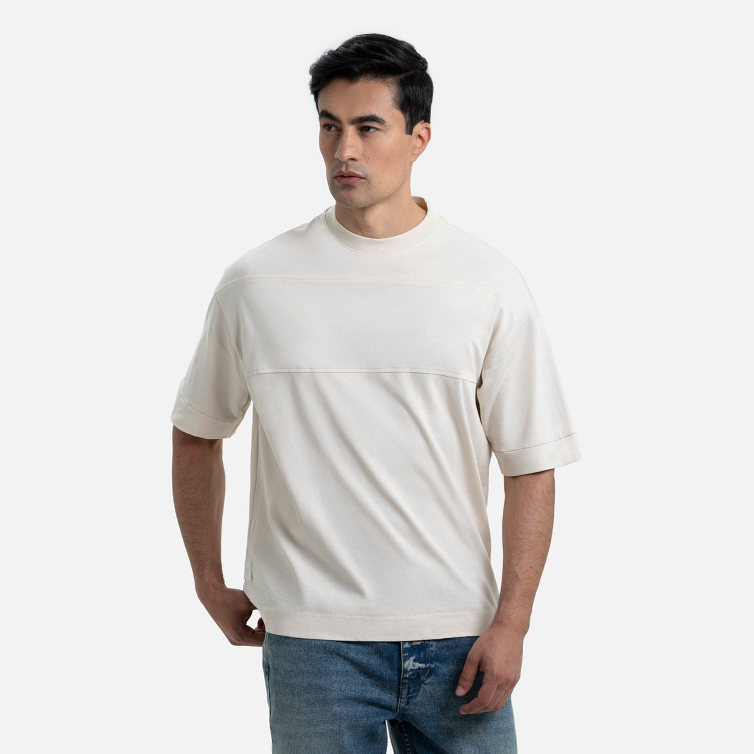 CAMISETA MANGA CORTA COLOR WHITECAP GRAY